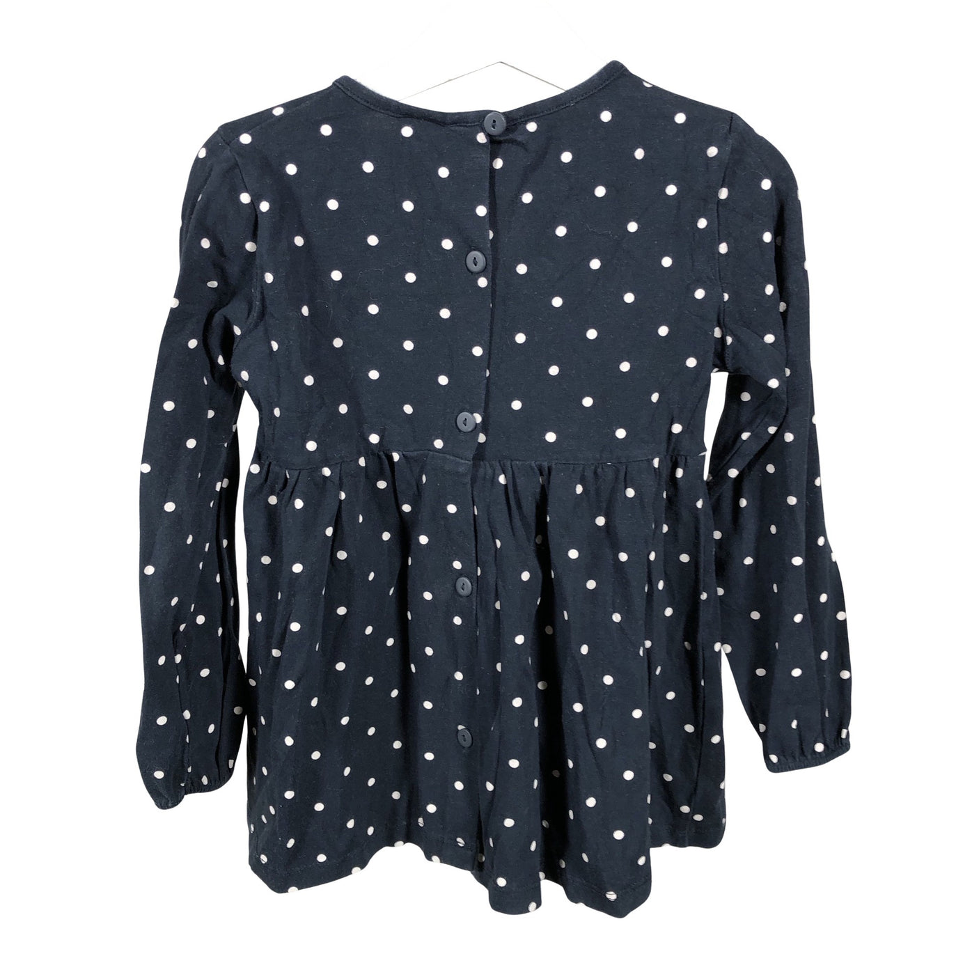 Unisex Polarn O. Pyret - Tricot dress, size 110 - 116 - Blue (2)