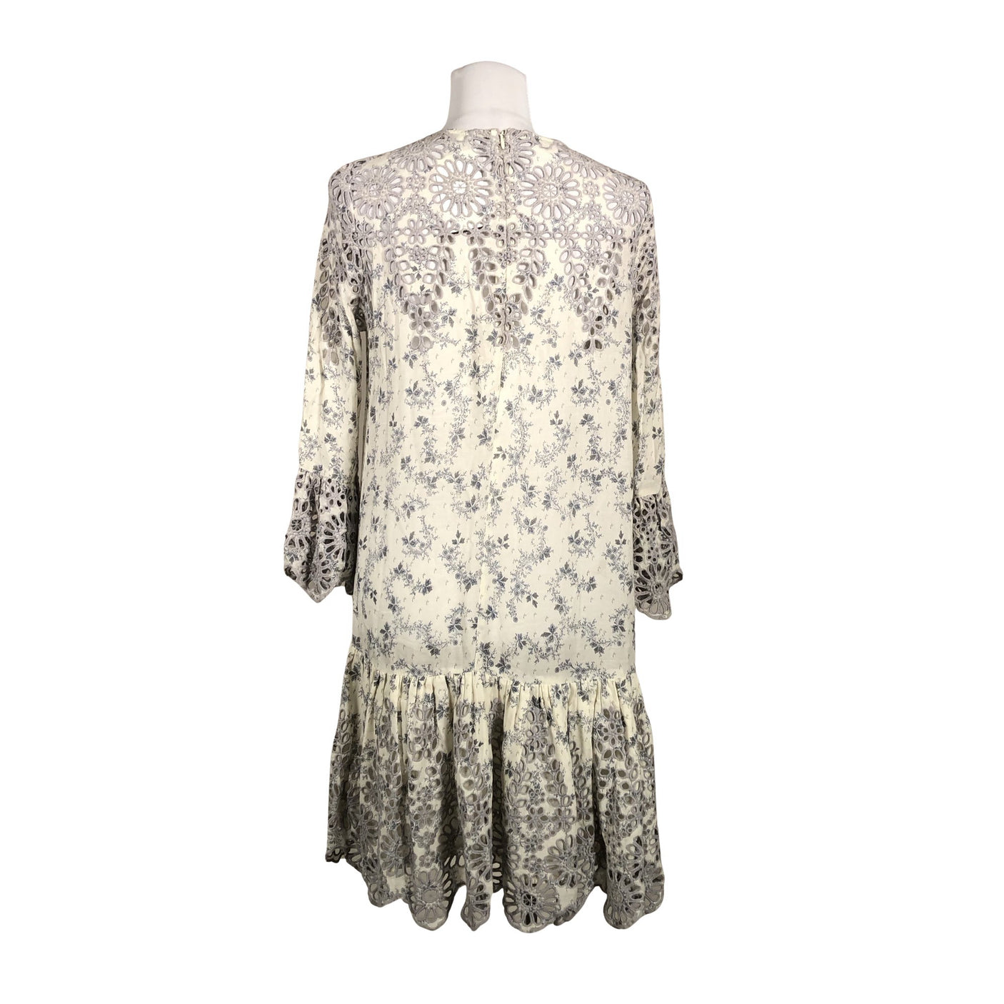 Unisex Ganni - Schiffon dress, size 36 - Gray (3)