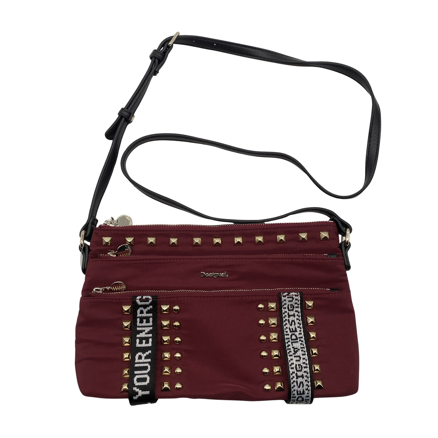 Unisex Desigual - Shoulder bag, size Mini - Wine red (1)