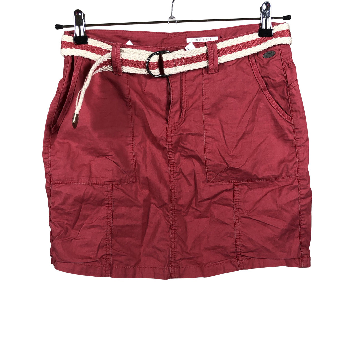 Unisex EDC by Esprit - Fabric skirt, size 36 - Red (1)