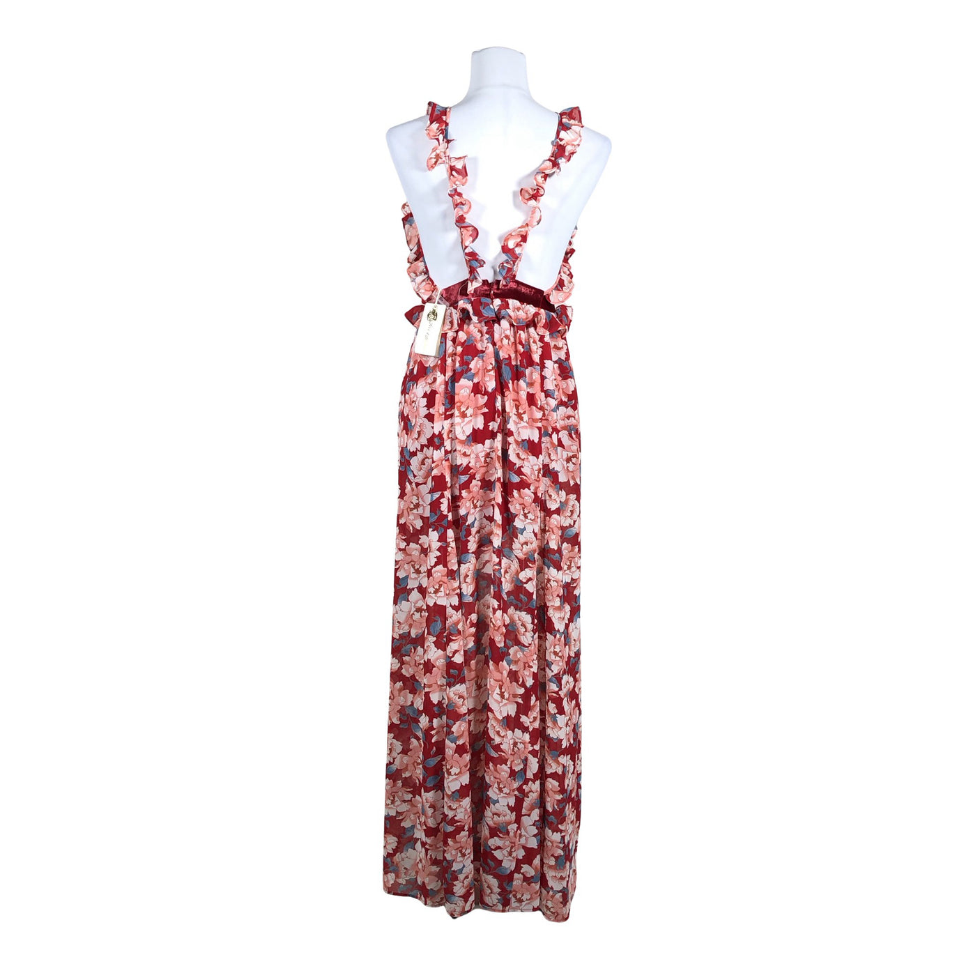Unisex For Love & Lemons - Maxi dress, size 36 - Red (3)