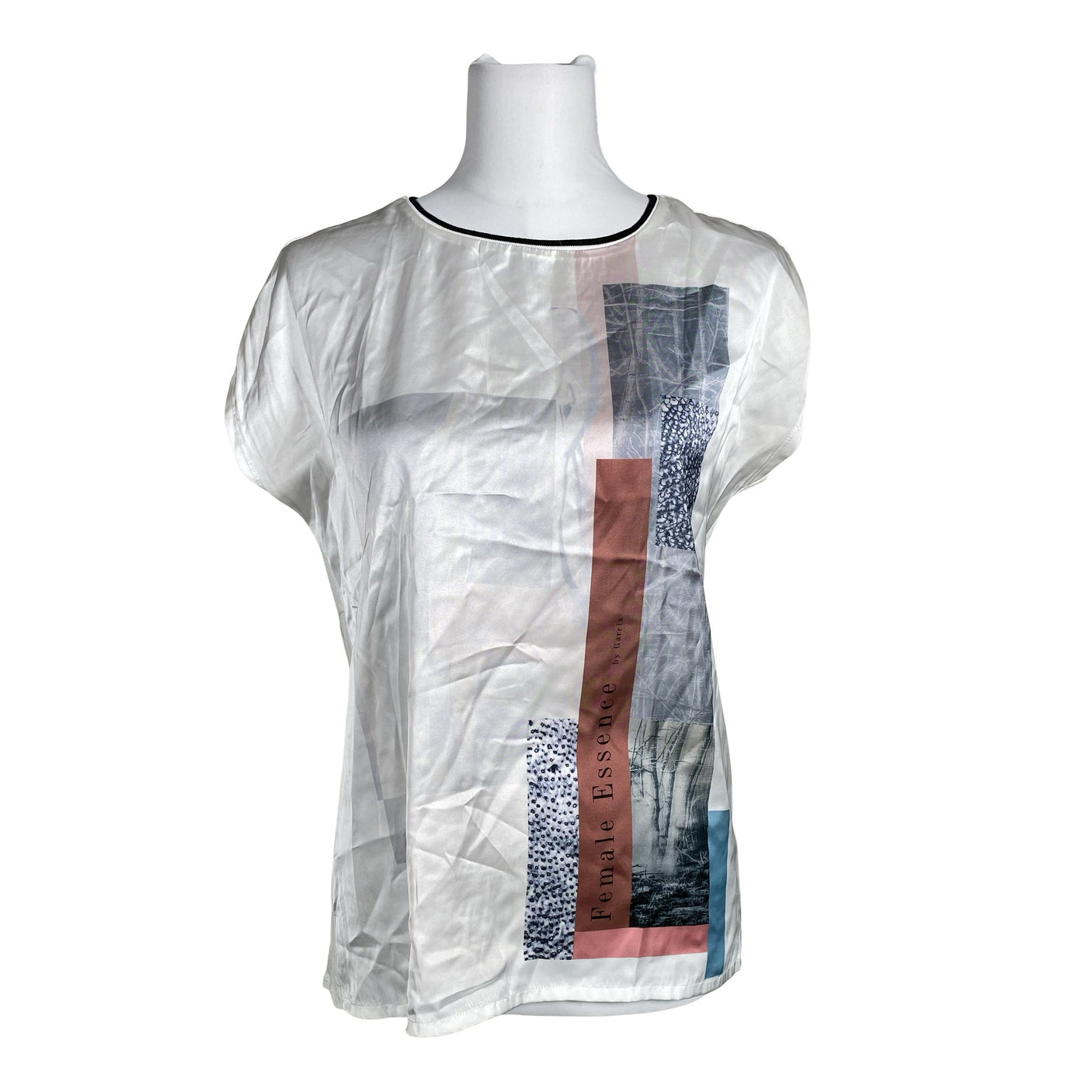 Unisex Garcia Jeans - Short-sleeved blouse, size 38 - White (1)
