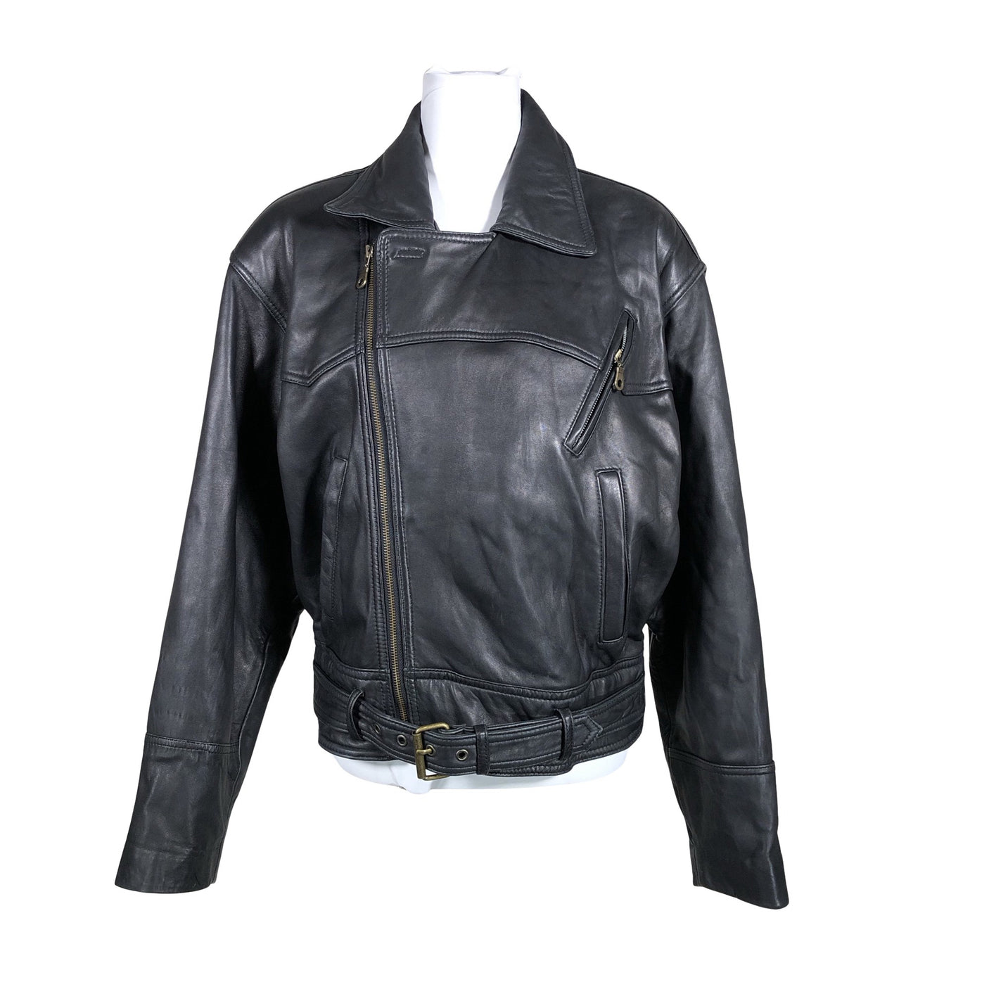 Unisex Hollies - Leather jacket, size 38 - Black (1)