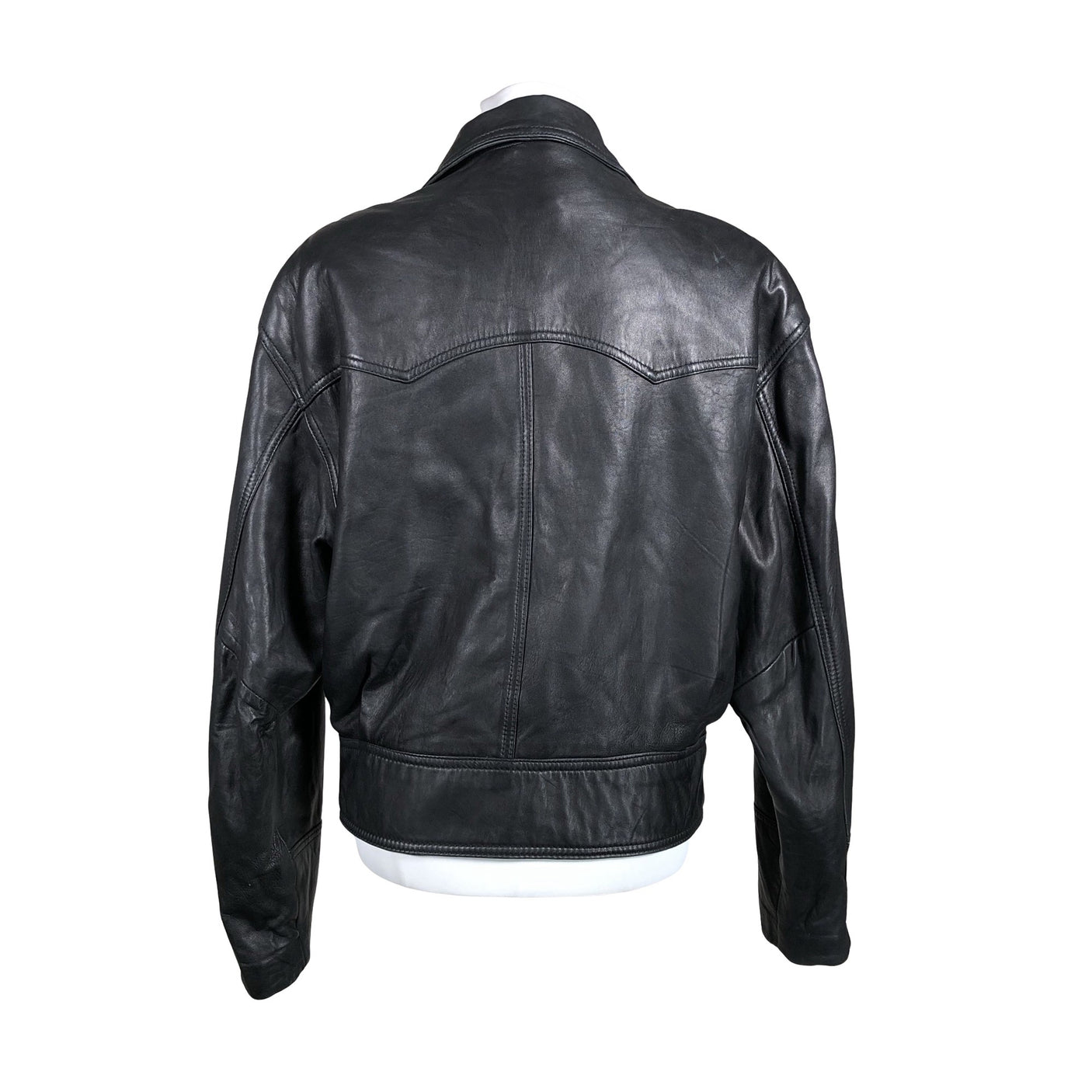 Unisex Hollies - Leather jacket, size 38 - Black (2)