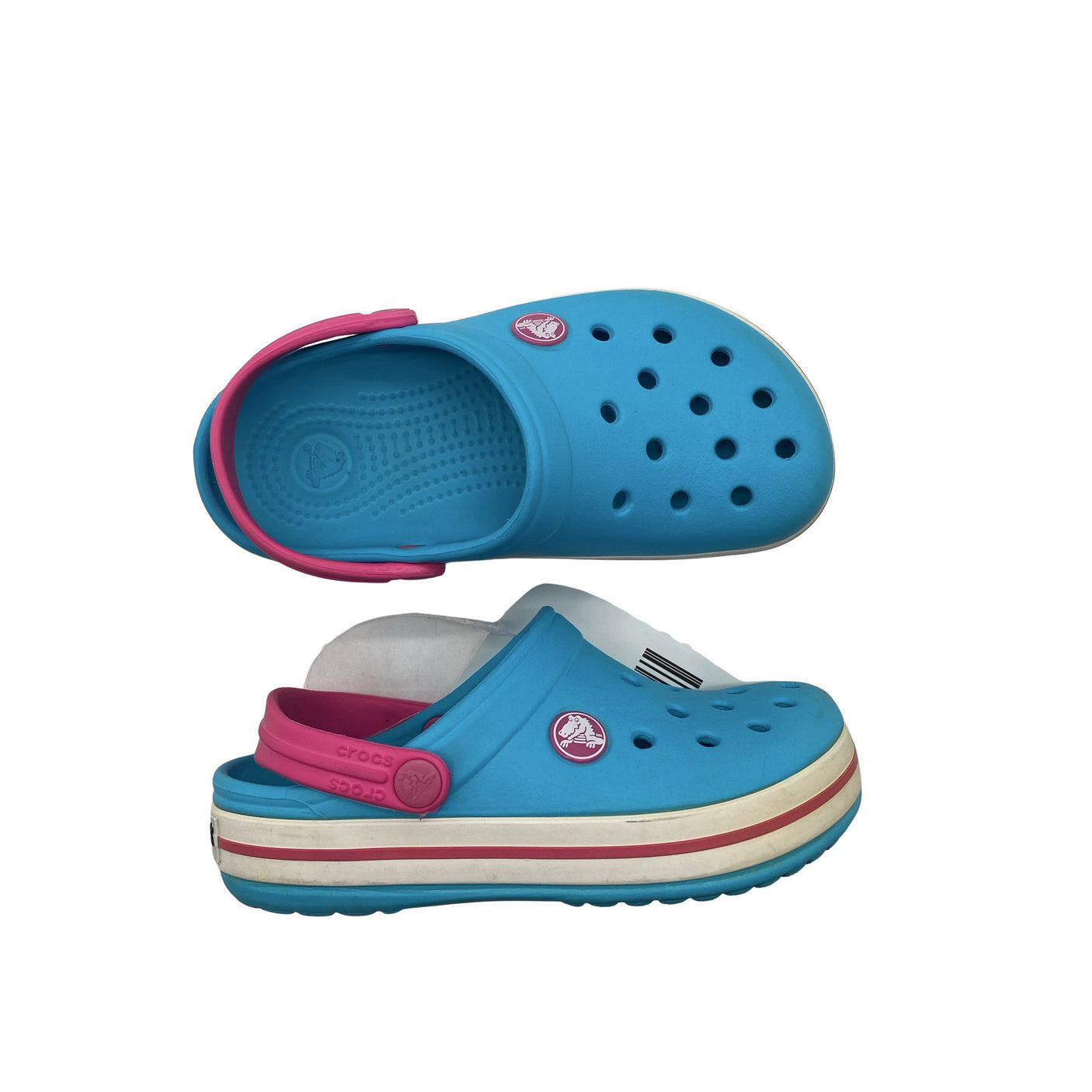 Unisex Crocs - Slip-on shoes, size 28 - Turquoise (1)