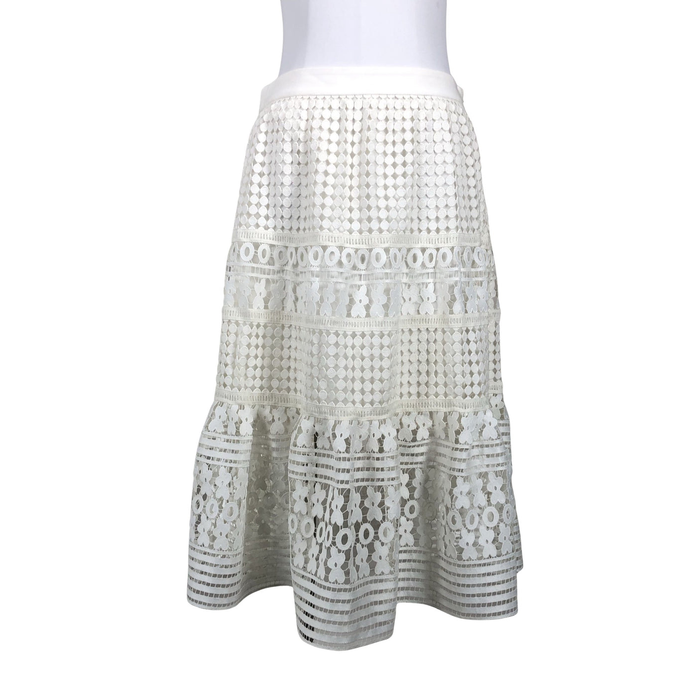 Unisex Diane von Furstenberg - Party skirt, size 40 - White (1)