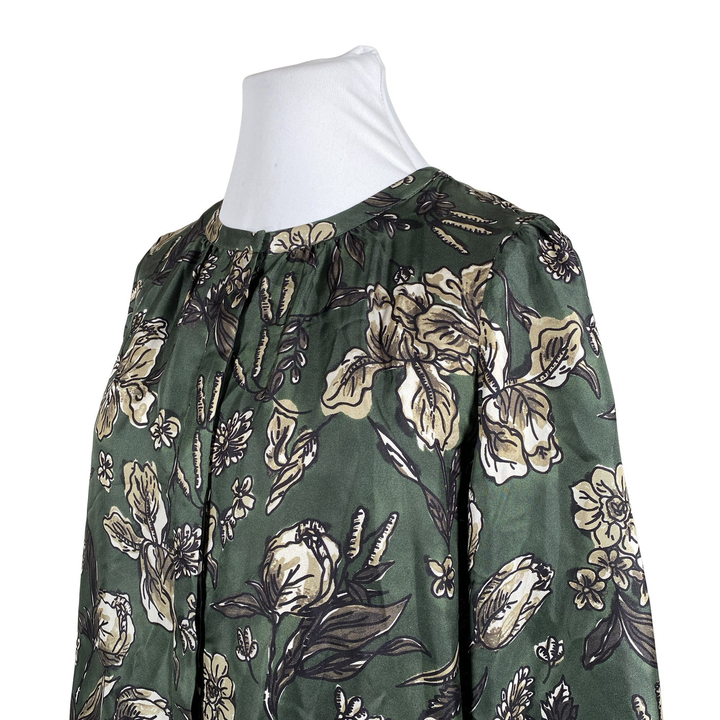 Unisex 'S MaxMara - Schiffon dress, size 44 - Green (2)