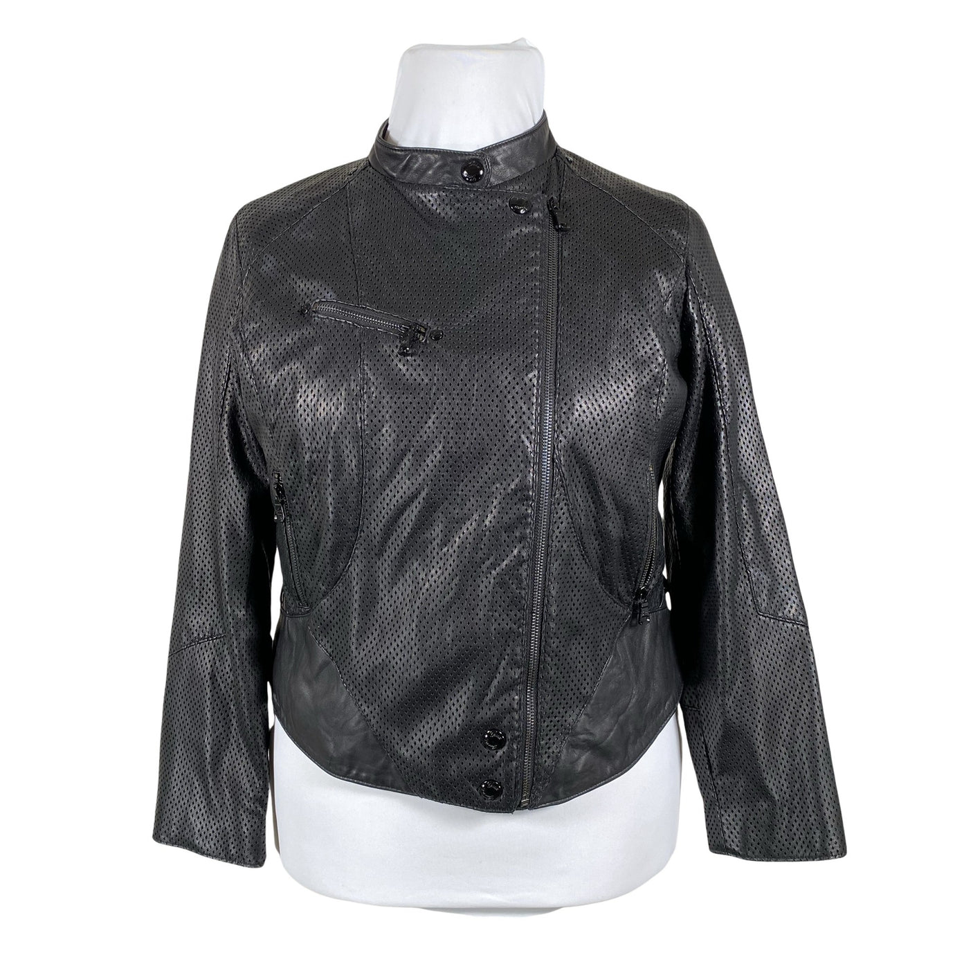 Unisex Guess - Leather jacket, size 42 - Black (1)
