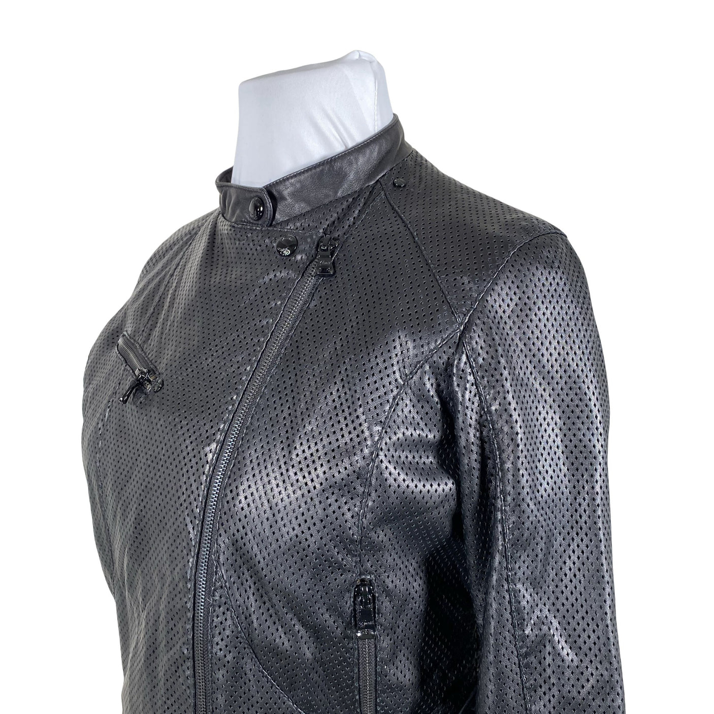 Unisex Guess - Leather jacket, size 42 - Black (2)