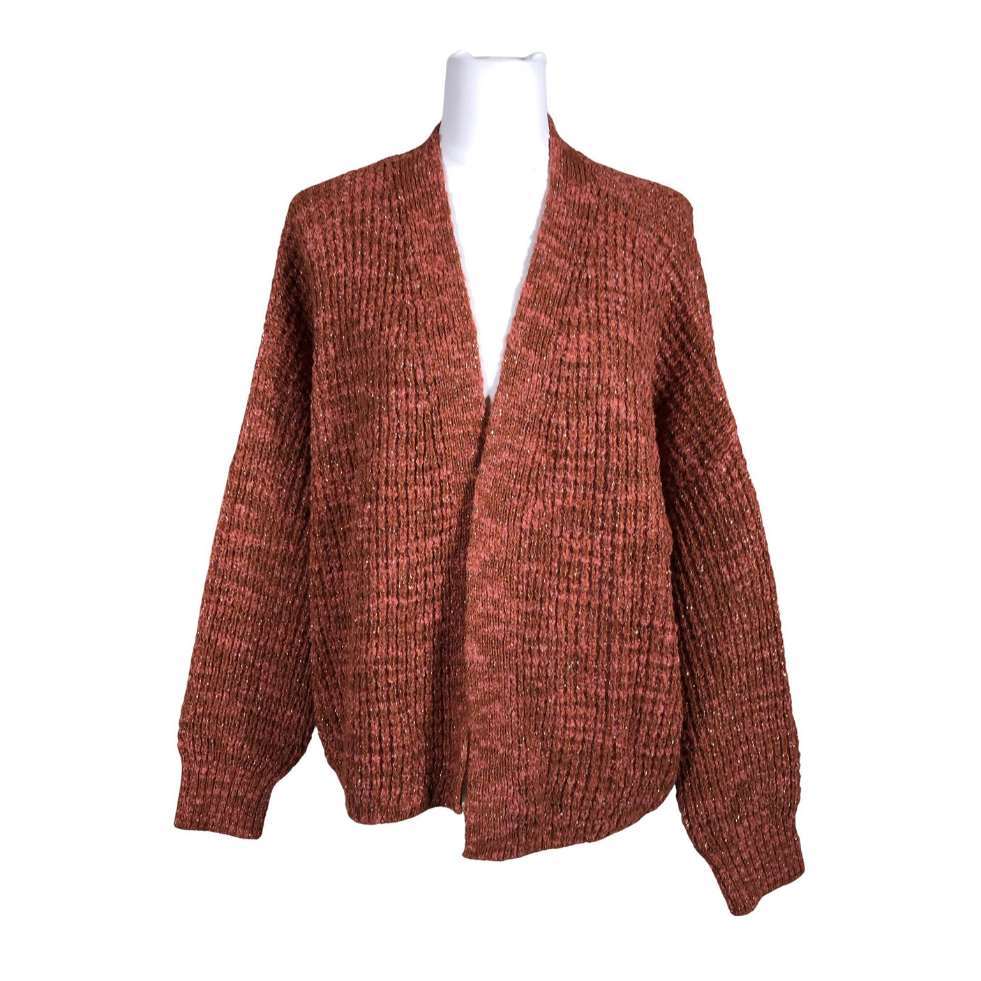 Unisex Benetton - Cardigan, size 38 - Orange (1)