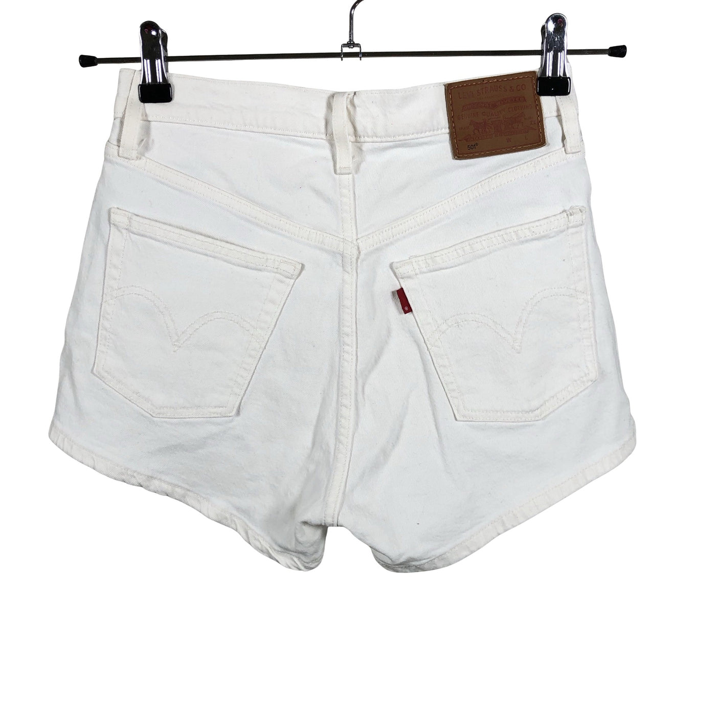 Unisex Levi's - Denim shorts, size W27 - White (2)