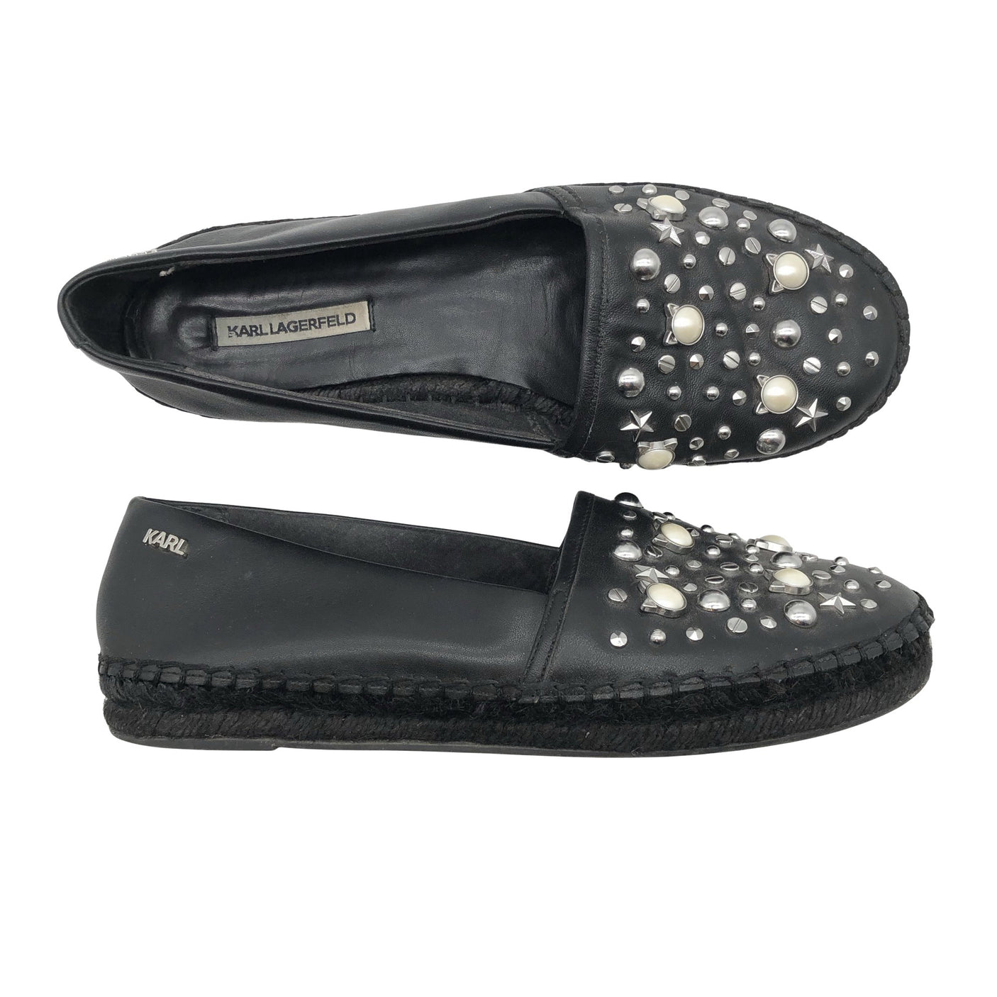 Unisex Karl Lagerfeld - Loafers, size 39 - Black (1)