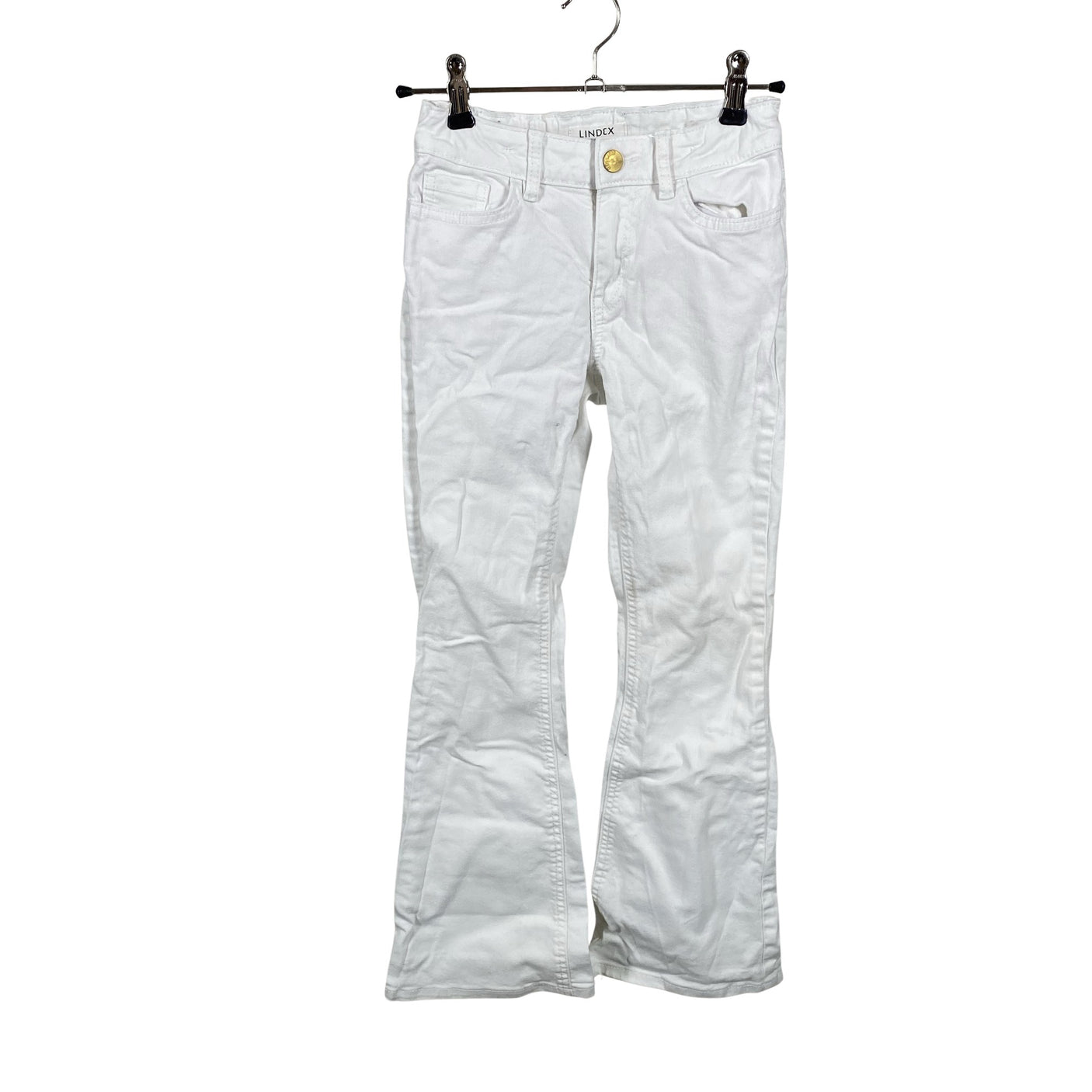 Unisex Lindex - Jeans, size 134 - 140 - White (1)