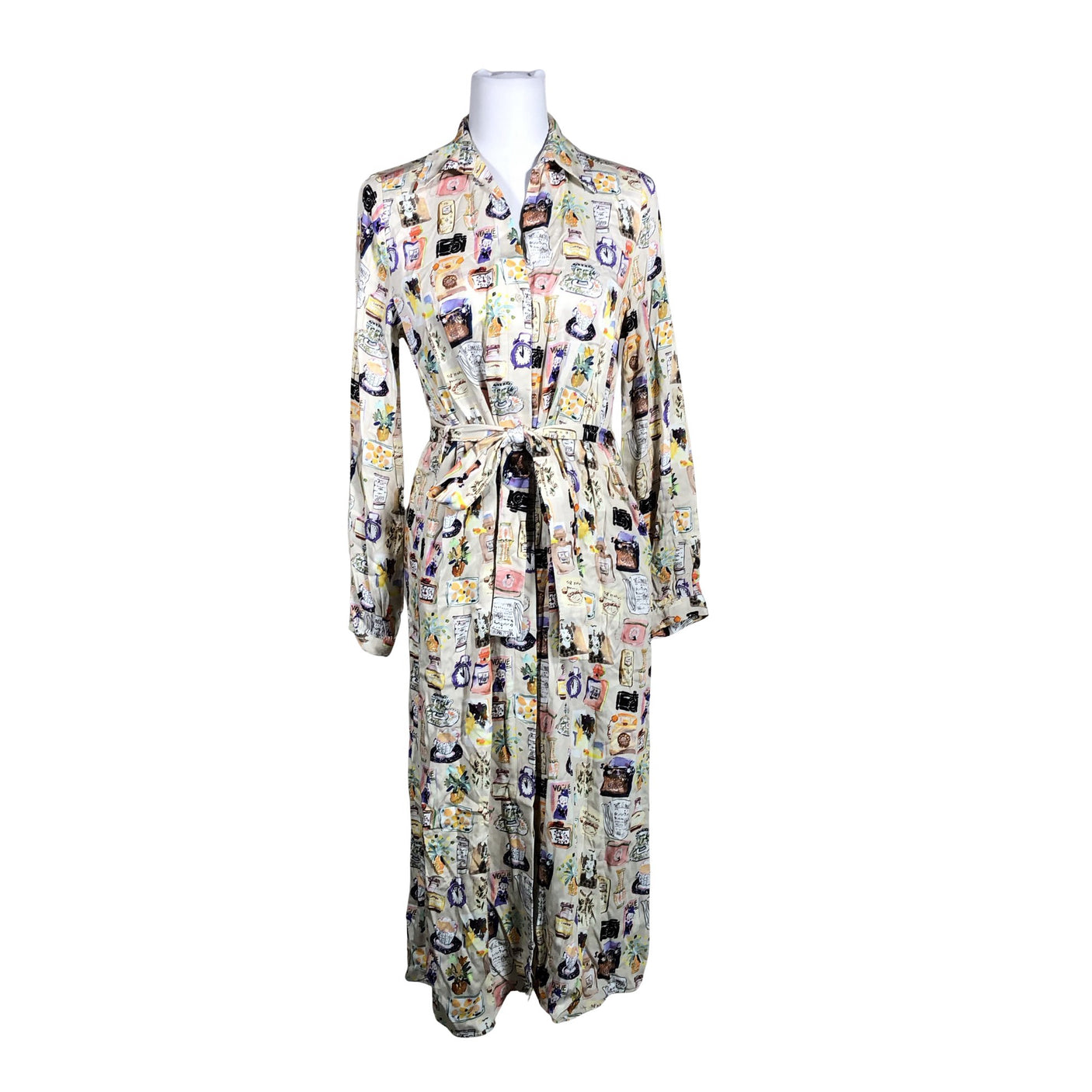 Unisex Milano - Schiffon dress, size 36 - Beige (1)