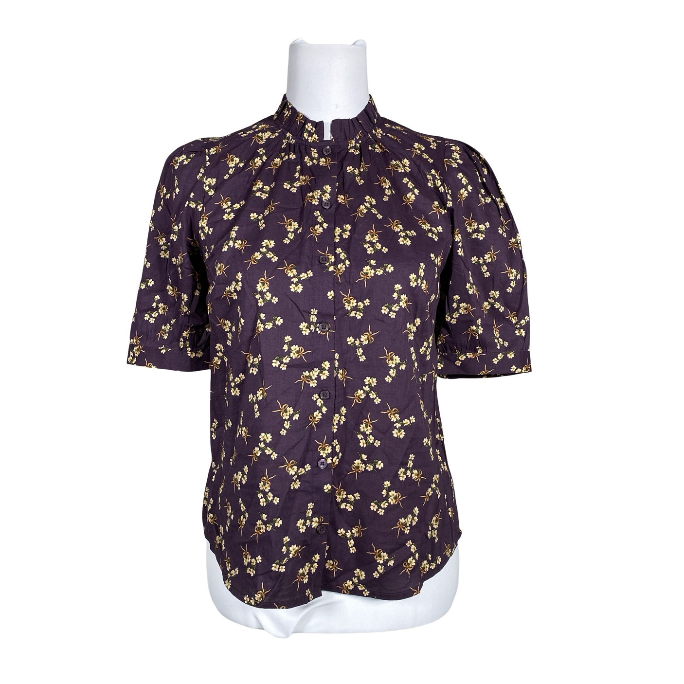 Unisex Holly & Whyte by Lindex - Short-sleeved blouse, size 36 - Violet (1)