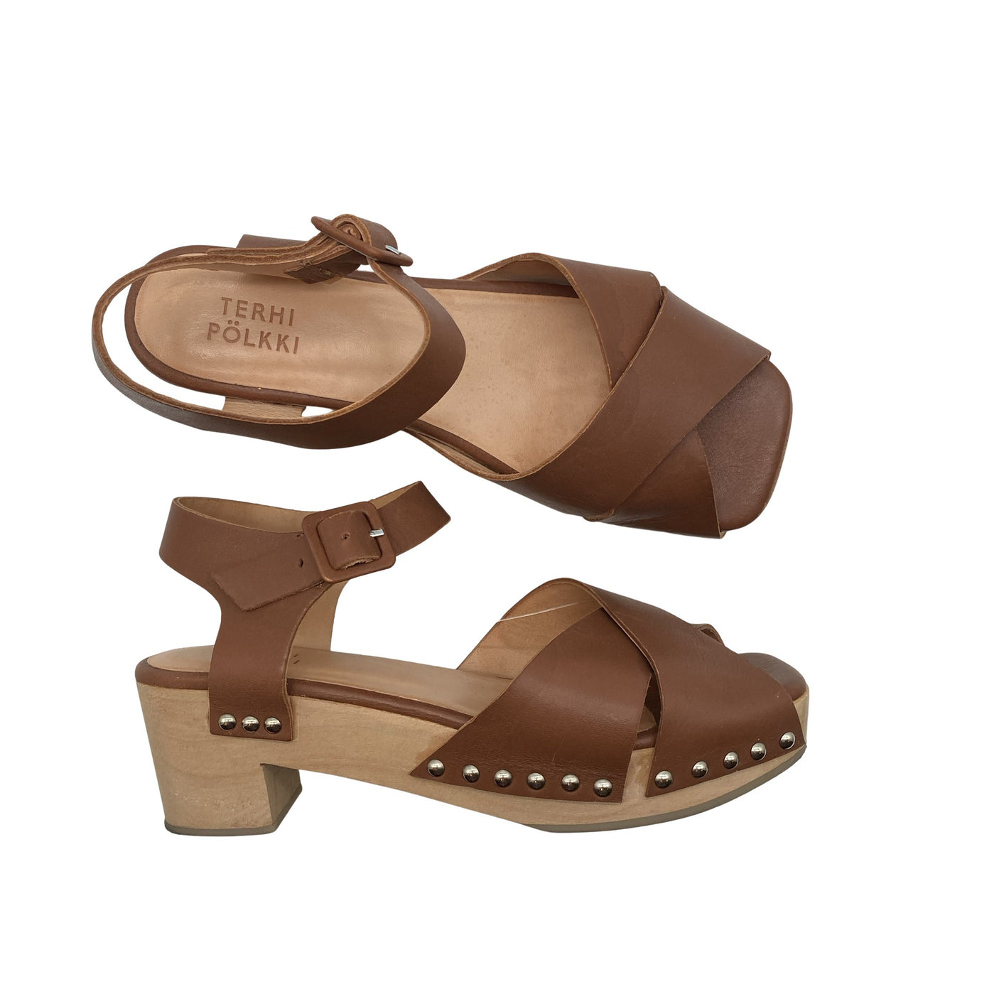 Unisex Terhi Pölkki - Heeled sandals, size 41 - Brown (1)