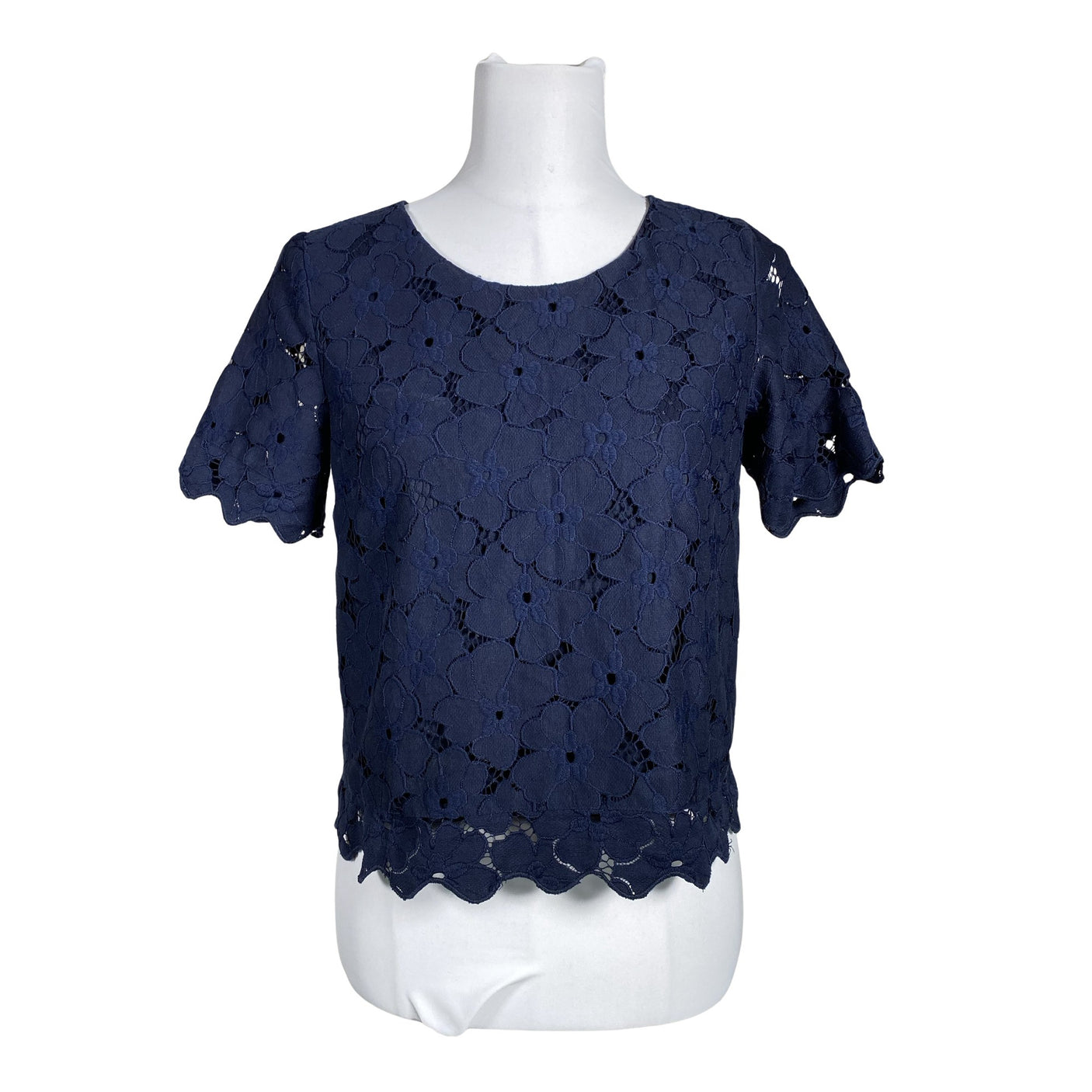 Unisex Holly & Whyte by Lindex - Short-sleeved blouse, size 38 - Blue (1)