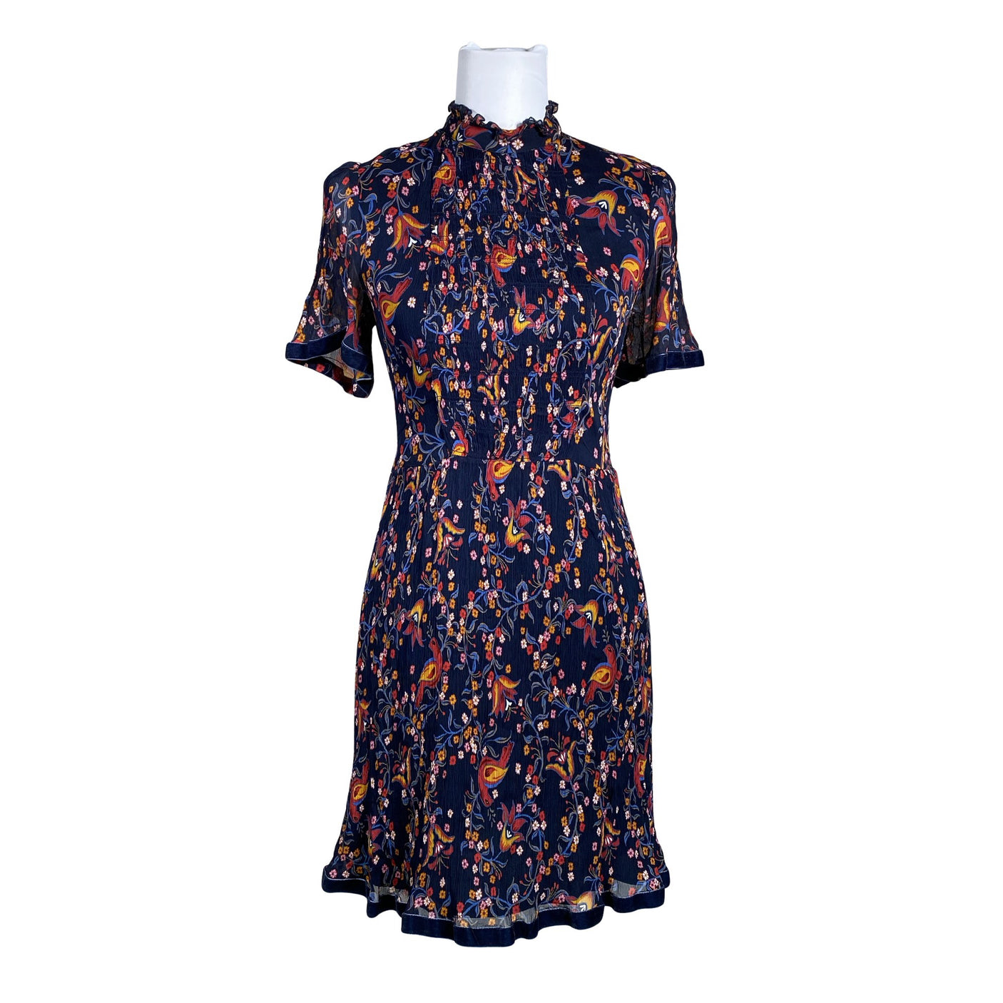 Unisex Tommy Hilfiger - Schiffon dress, size 36 - Blue (1)