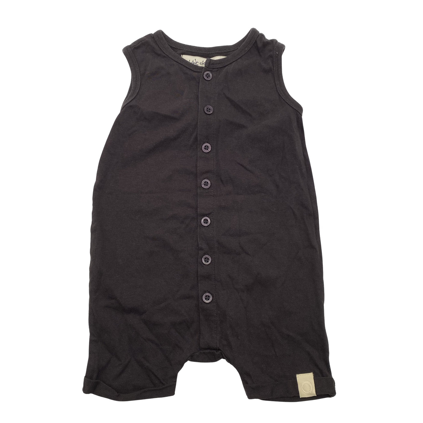 Unisex I Dig Denim - Short overalls, size 68 - 74 - Brown (1)