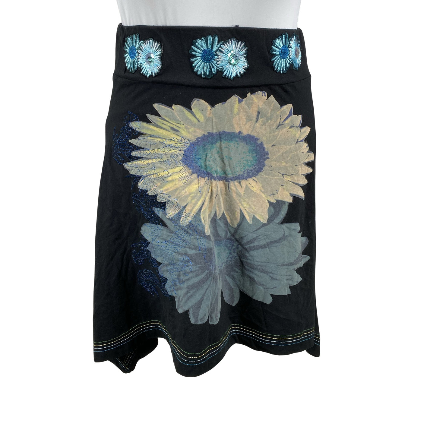 Unisex Desigual - Tricot skirt, size 42 - Black (1)