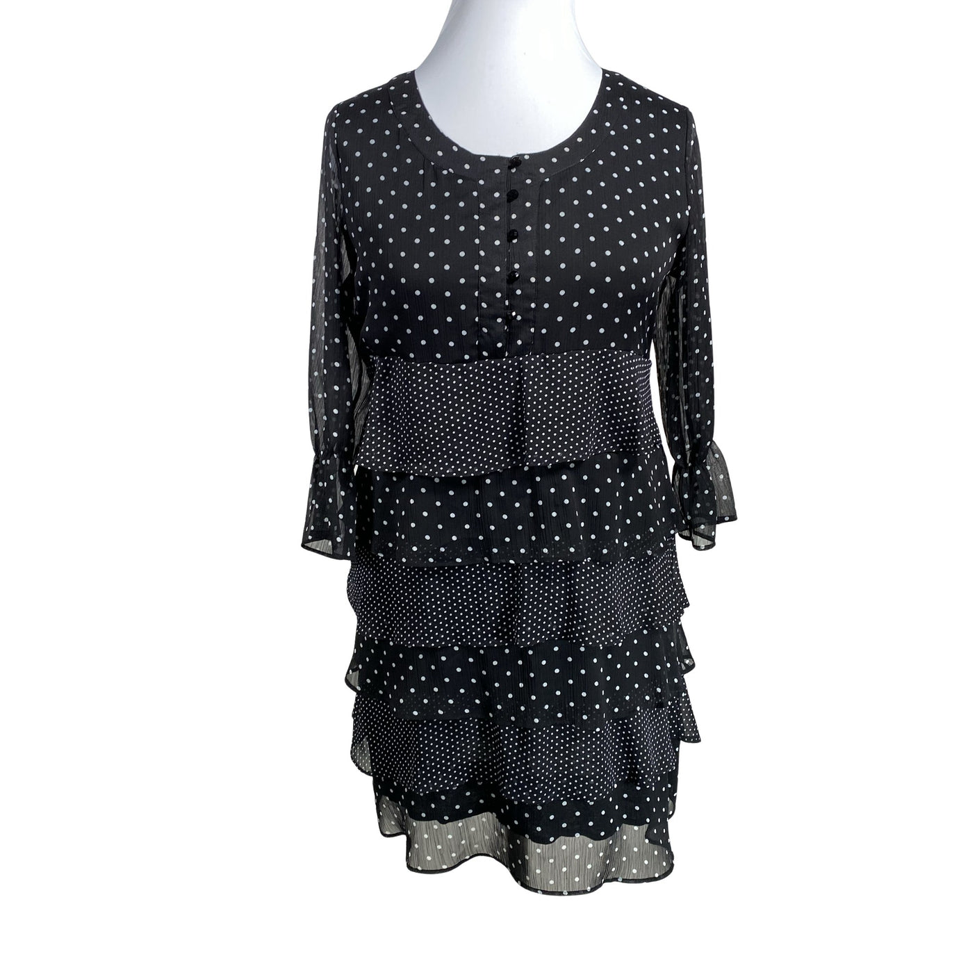 Unisex Micha - Schiffon dress, size 42 - Black (1)