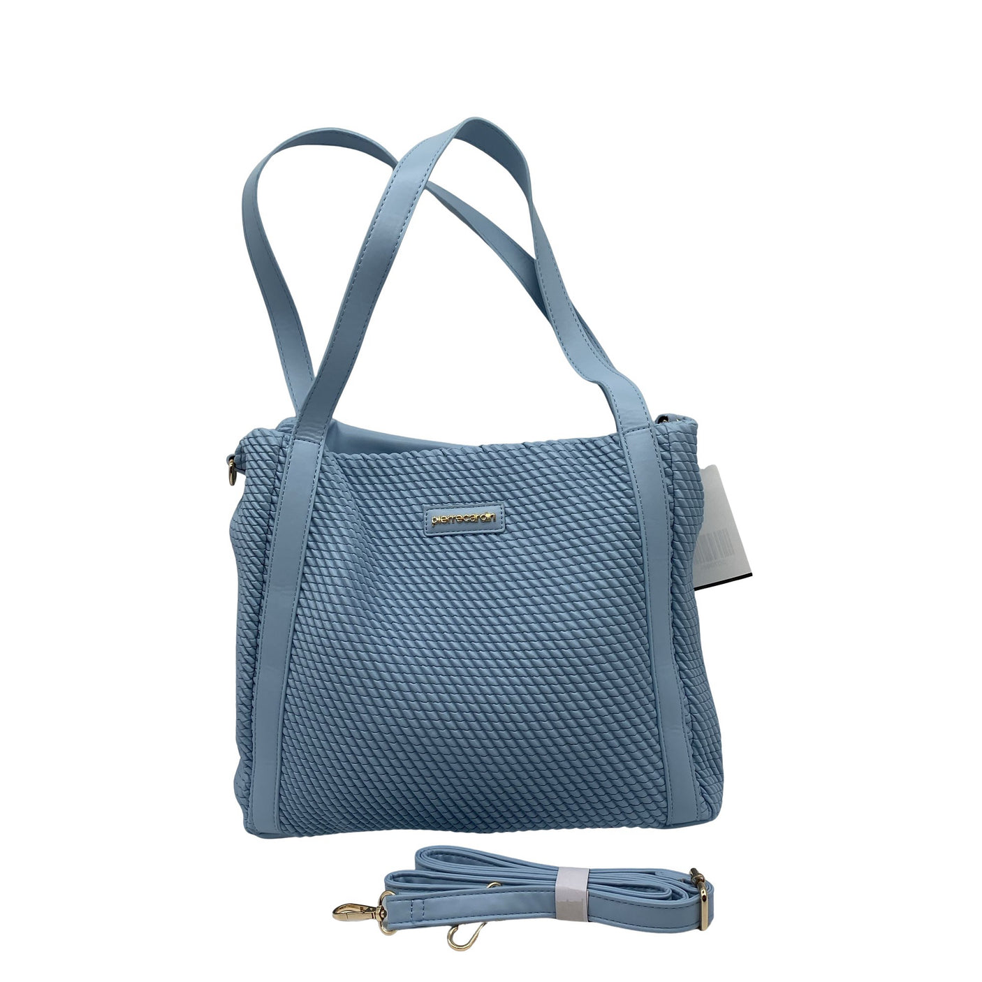 Unisex Pierre Cardin - Handbag, size Maxi - Light blue (1)