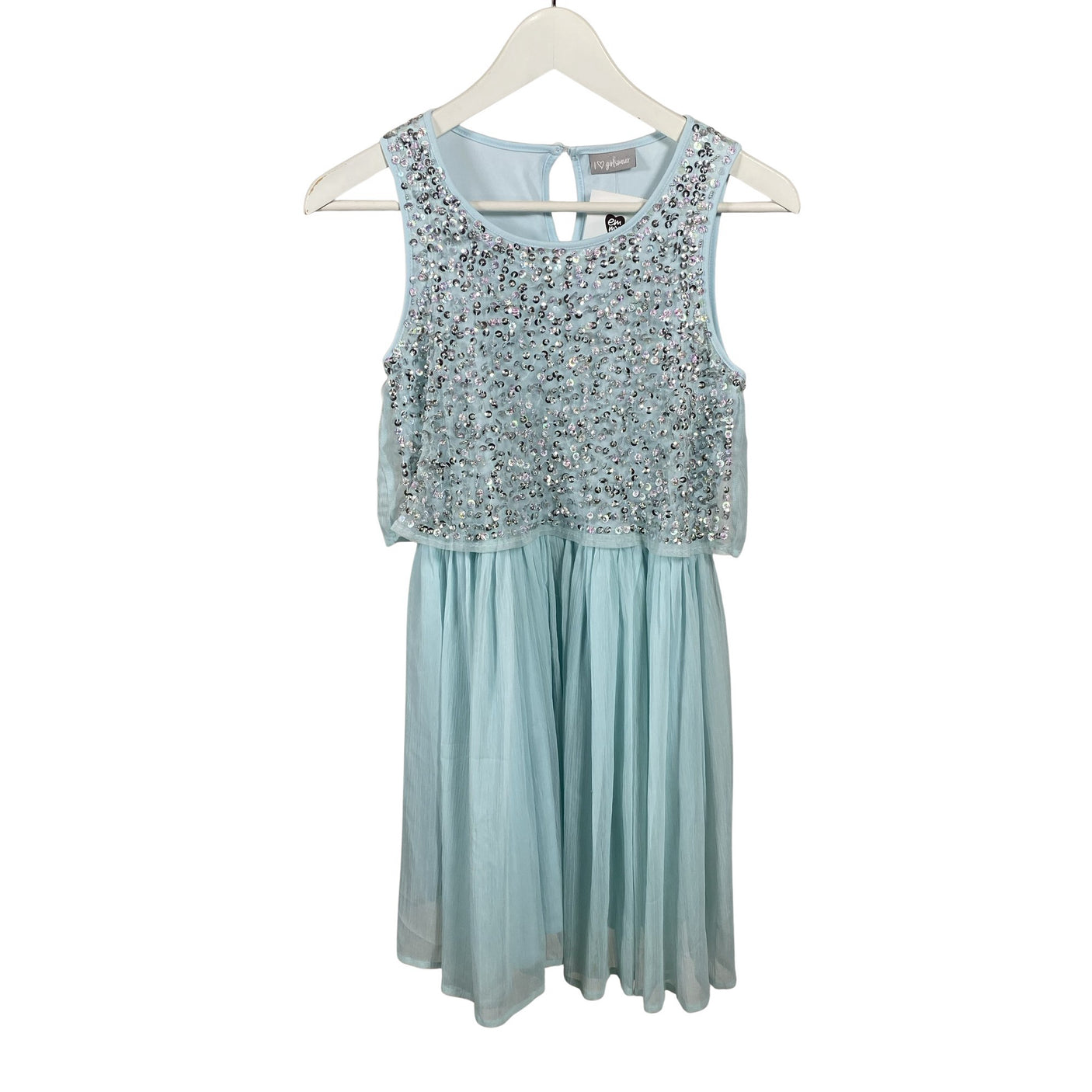 Unisex i love girlswear - Party dress, size 152 - 158 - Light blue (1)