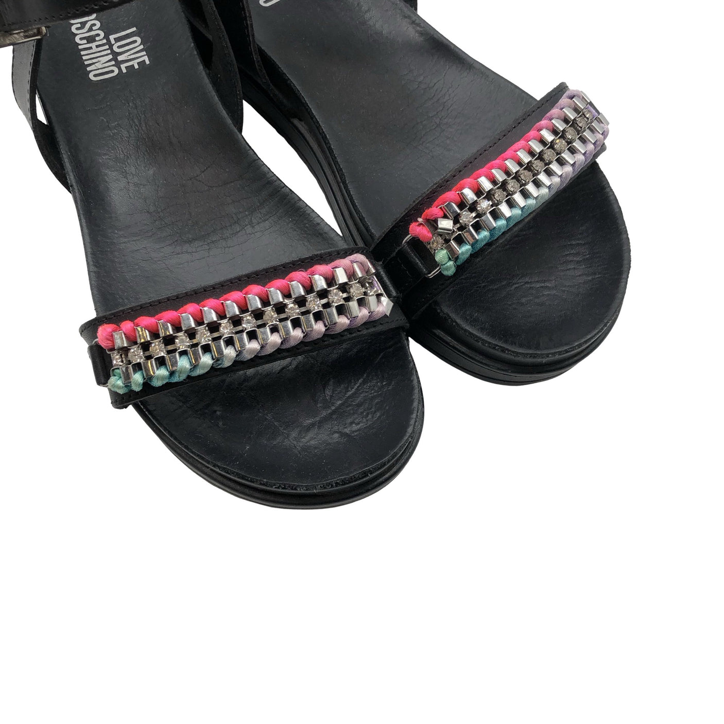 Unisex Love Moschino - Sandals, size 38 - Black (2)