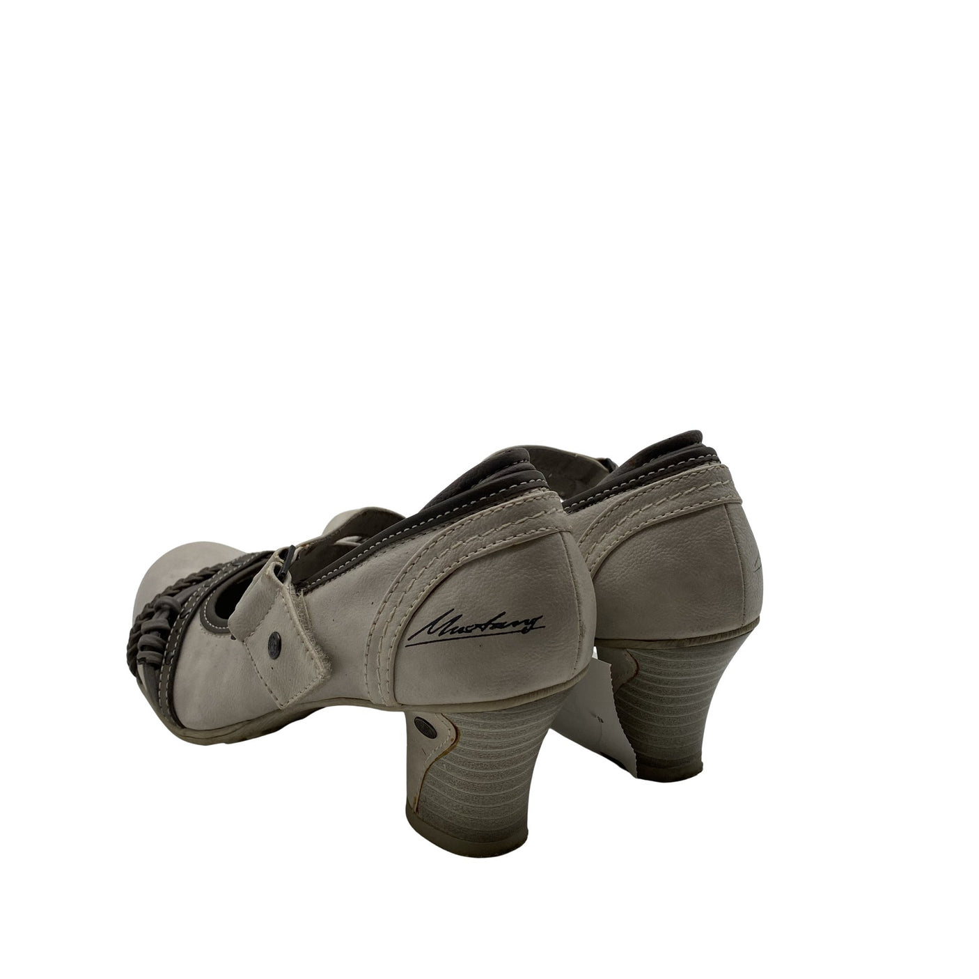 Unisex Mustang - High heels, size 38 - Beige (2)
