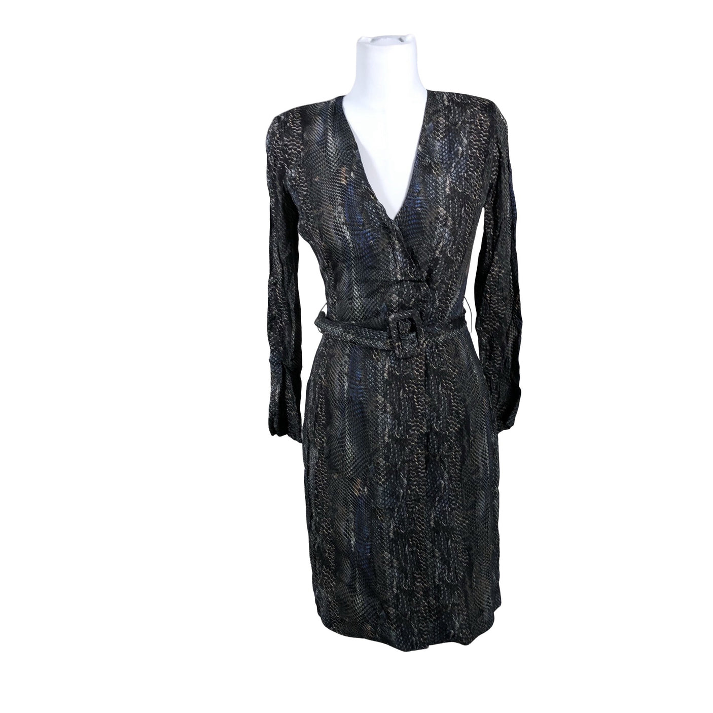 Unisex Massimo Dutti - Schiffon dress, size 34 - Gray (1)
