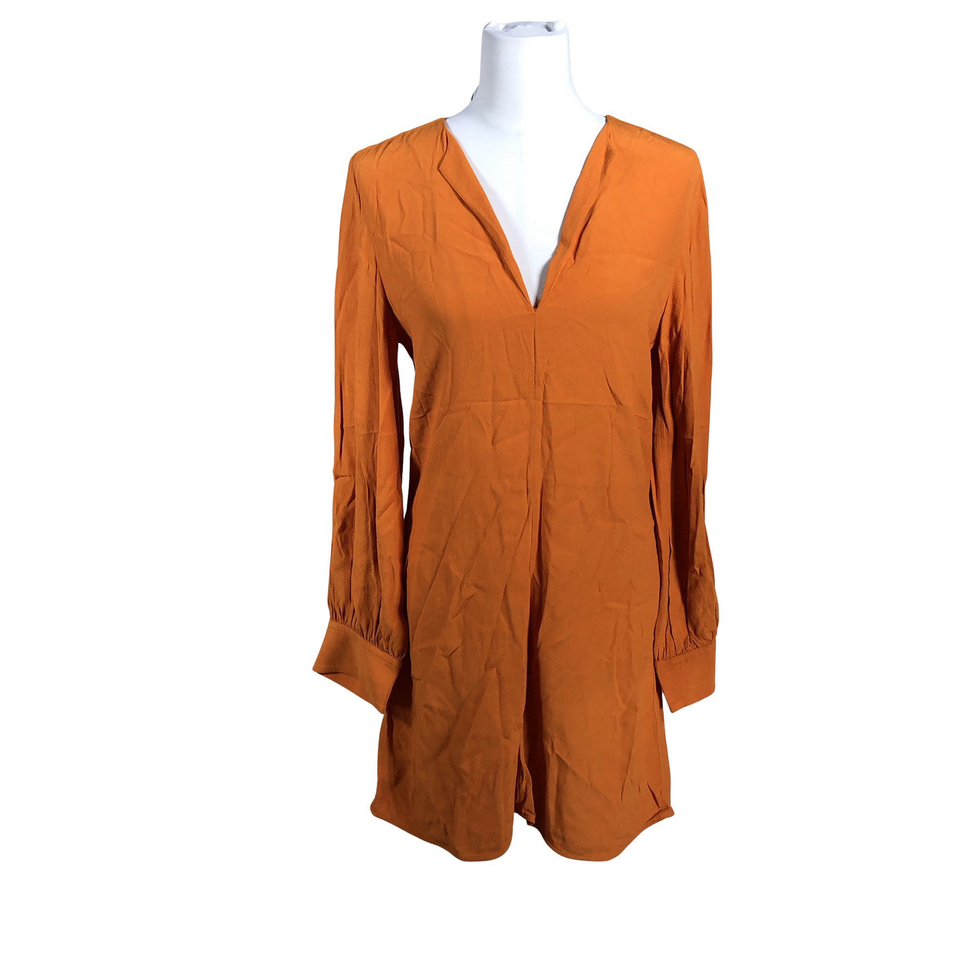 Unisex Arket - Schiffon dress, size 34 - Orange (1)