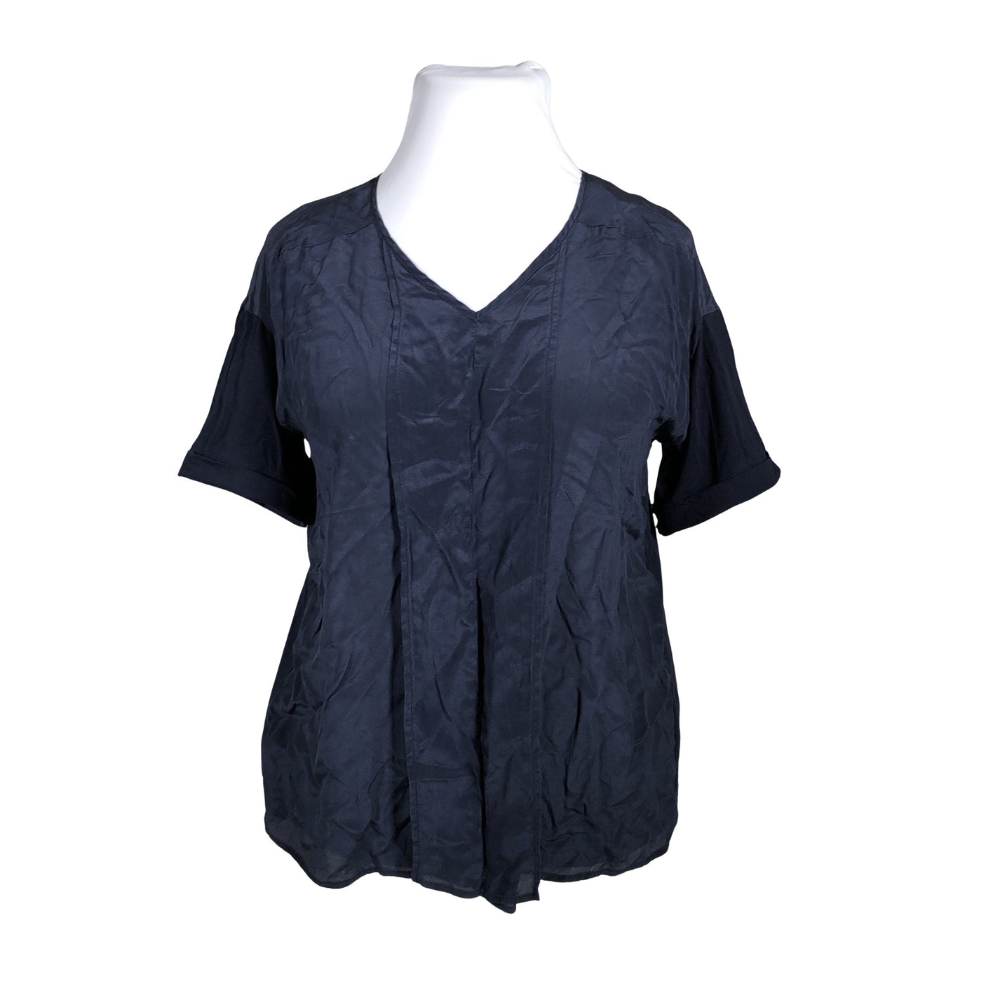 Unisex Weekend by MaxMara - Short-sleeved blouse, size 46 - Blue (1)