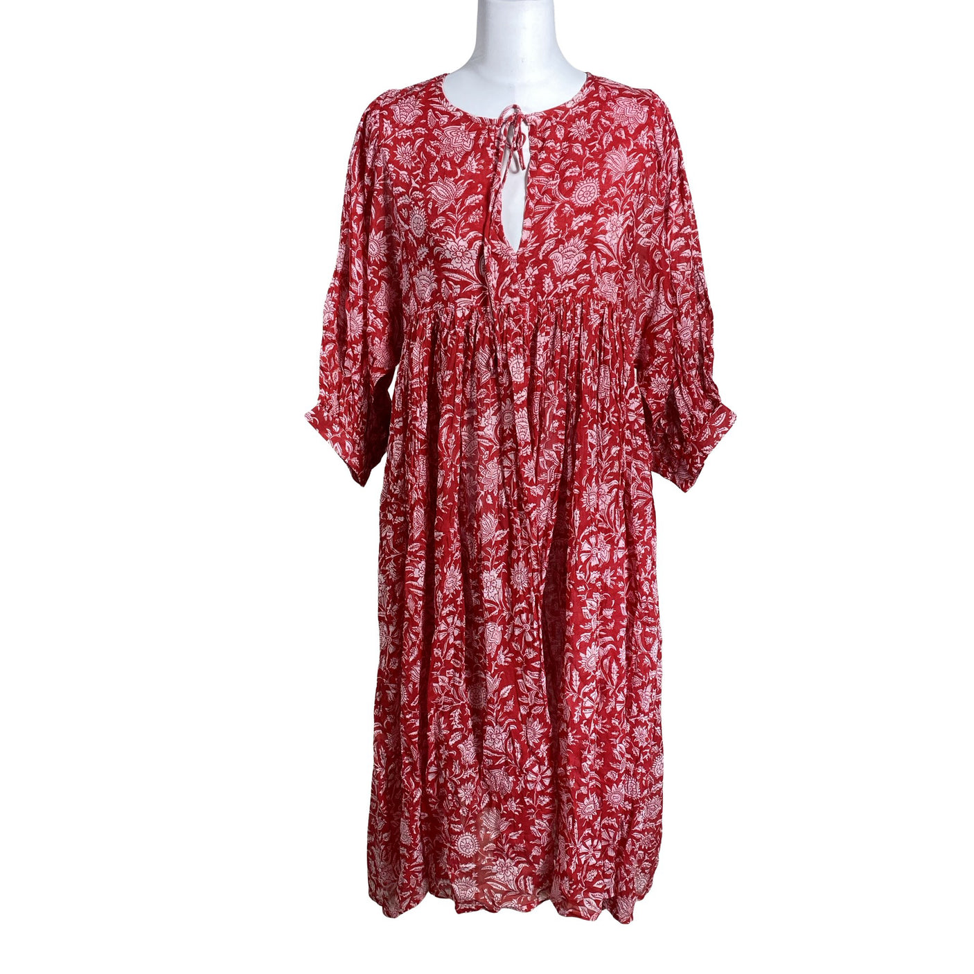 Unisex Daughters of India - Dress, size 40 - Red (1)