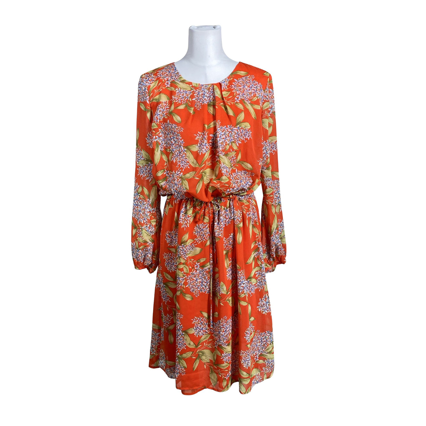Unisex Your Face - Schiffon dress, size 40 - Orange (1)
