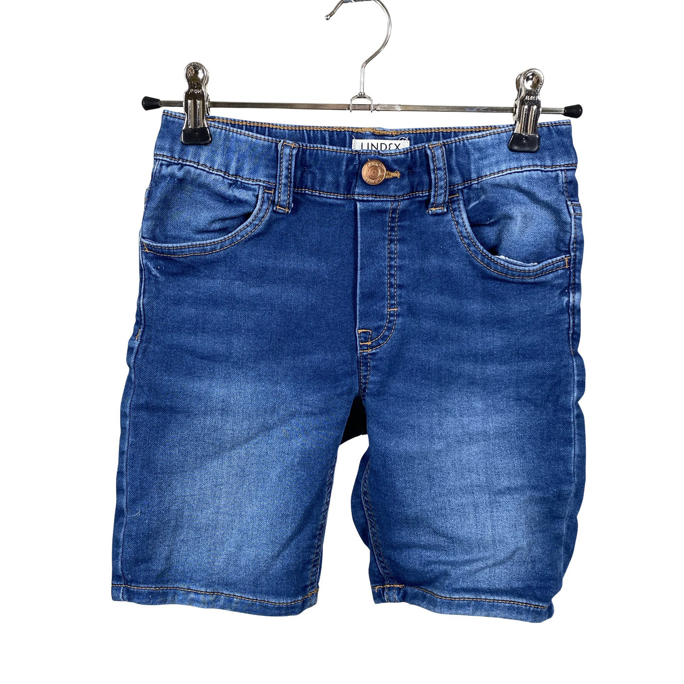 Unisex Lindex - Denim shorts, size 116 - 122 - Blue (1)