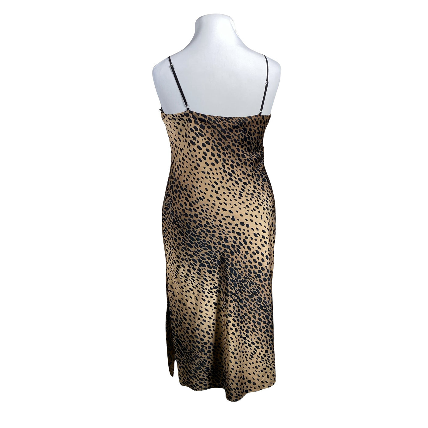 Unisex Good American - Schiffon dress, size 42 - Brown (2)