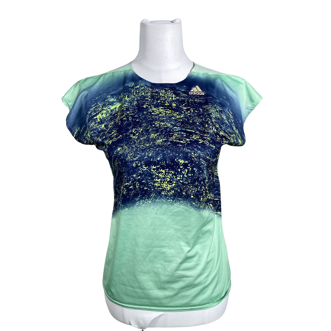 Unisex Adidas - Sports shirt, short sleeve, size 38 - Green (1)