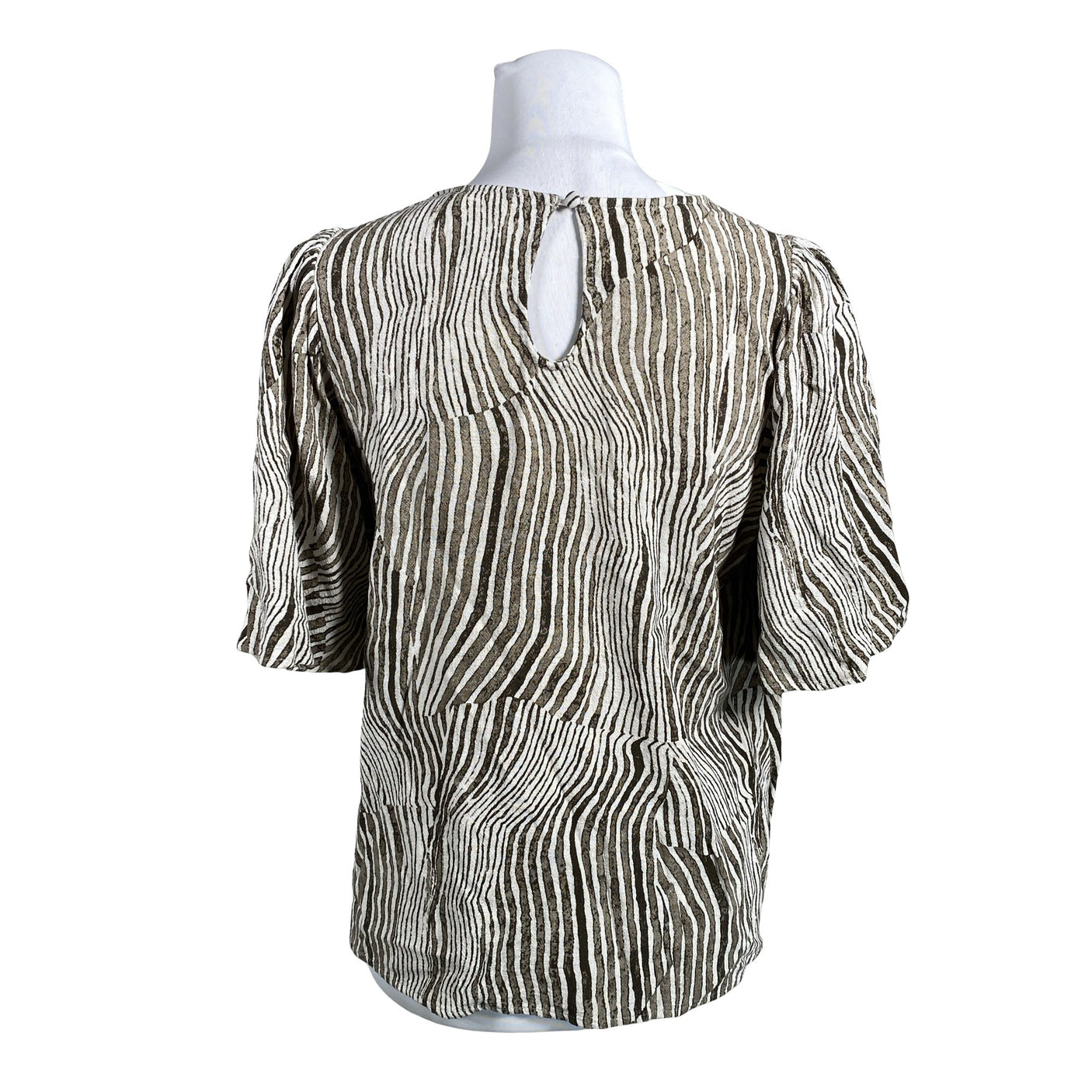 Unisex Selected - Short-sleeved blouse, size 40 - Brown (2)