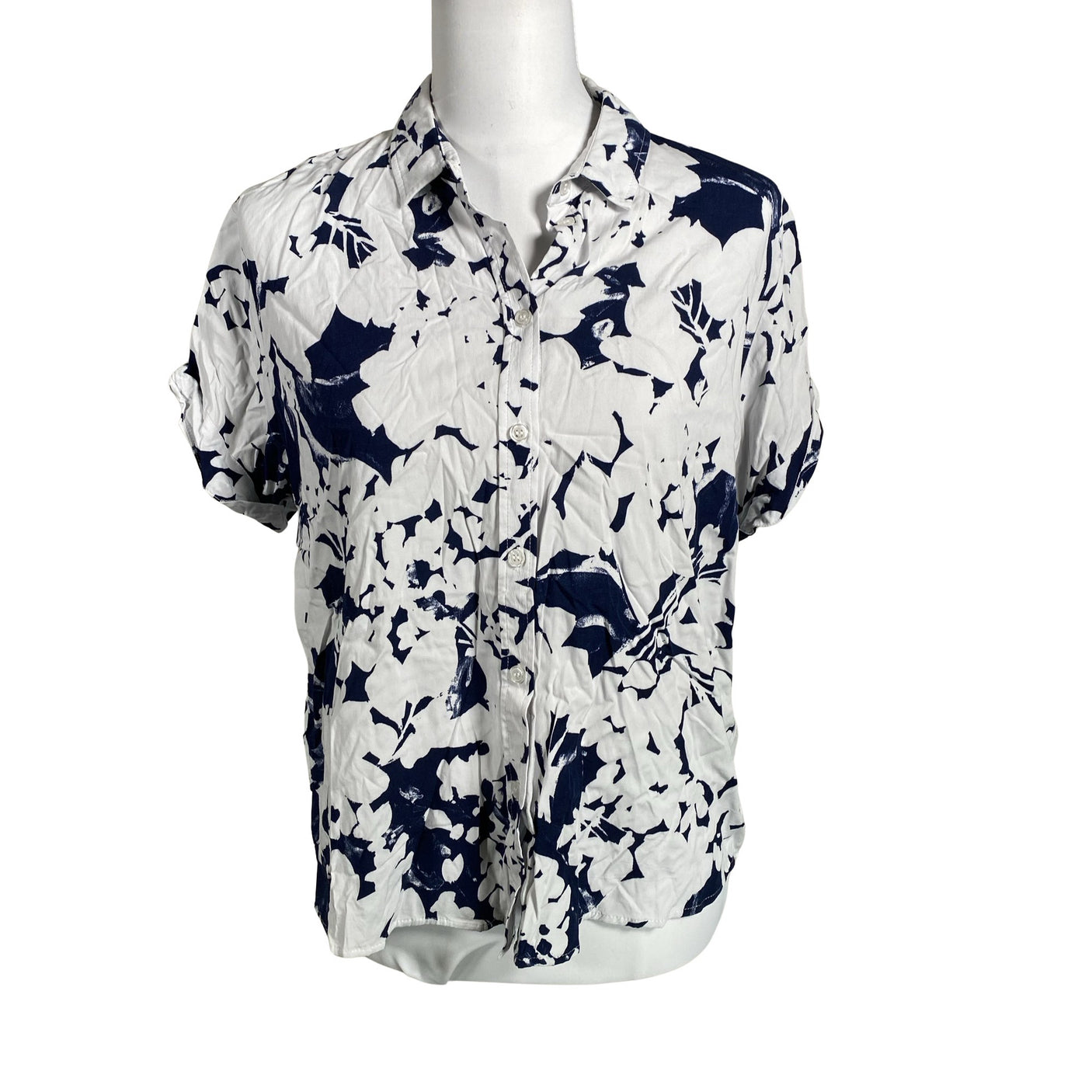 Unisex Samsoe&Samsoe - Short-sleeved blouse, size 38 - Blue (1)