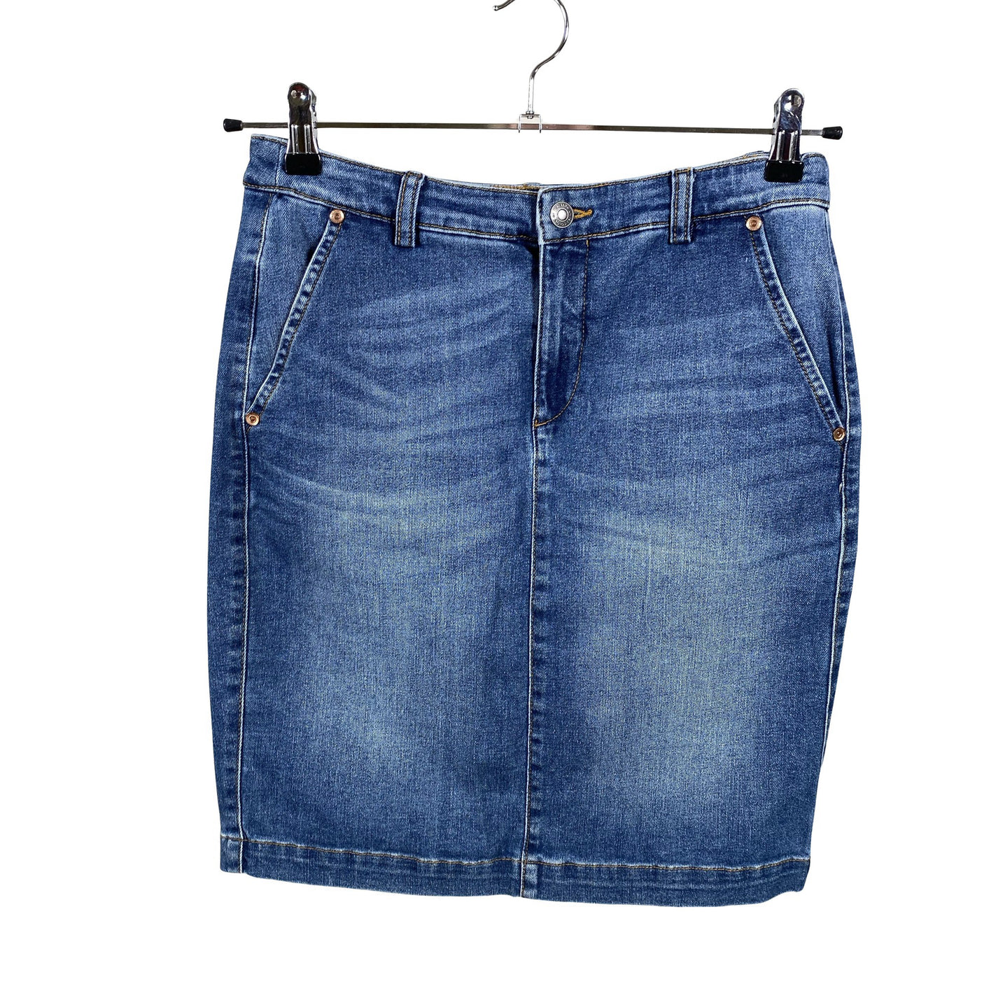 Unisex Benetton - Denim skirt, size 38 - Blue (1)