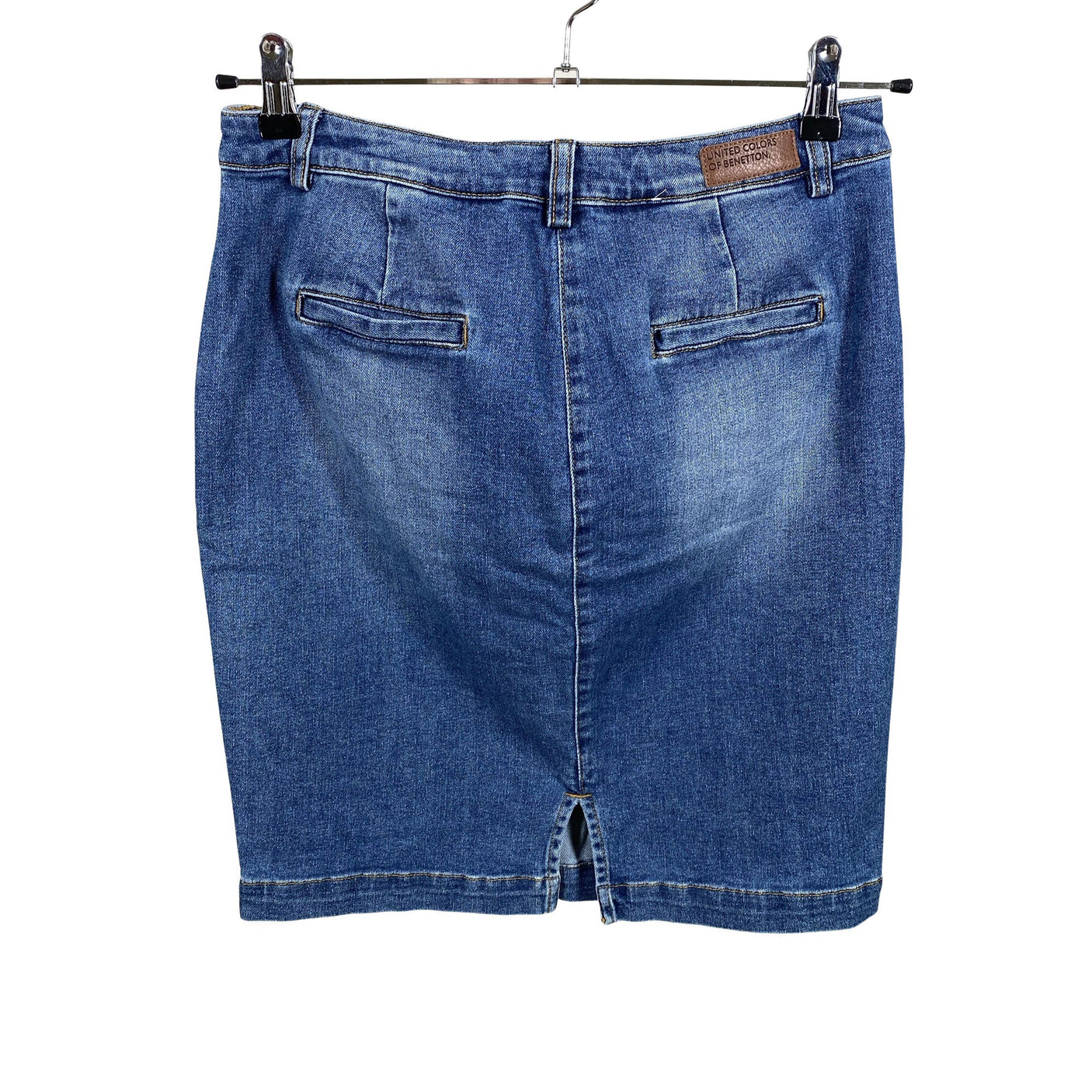 Unisex Benetton - Denim skirt, size 38 - Blue (2)
