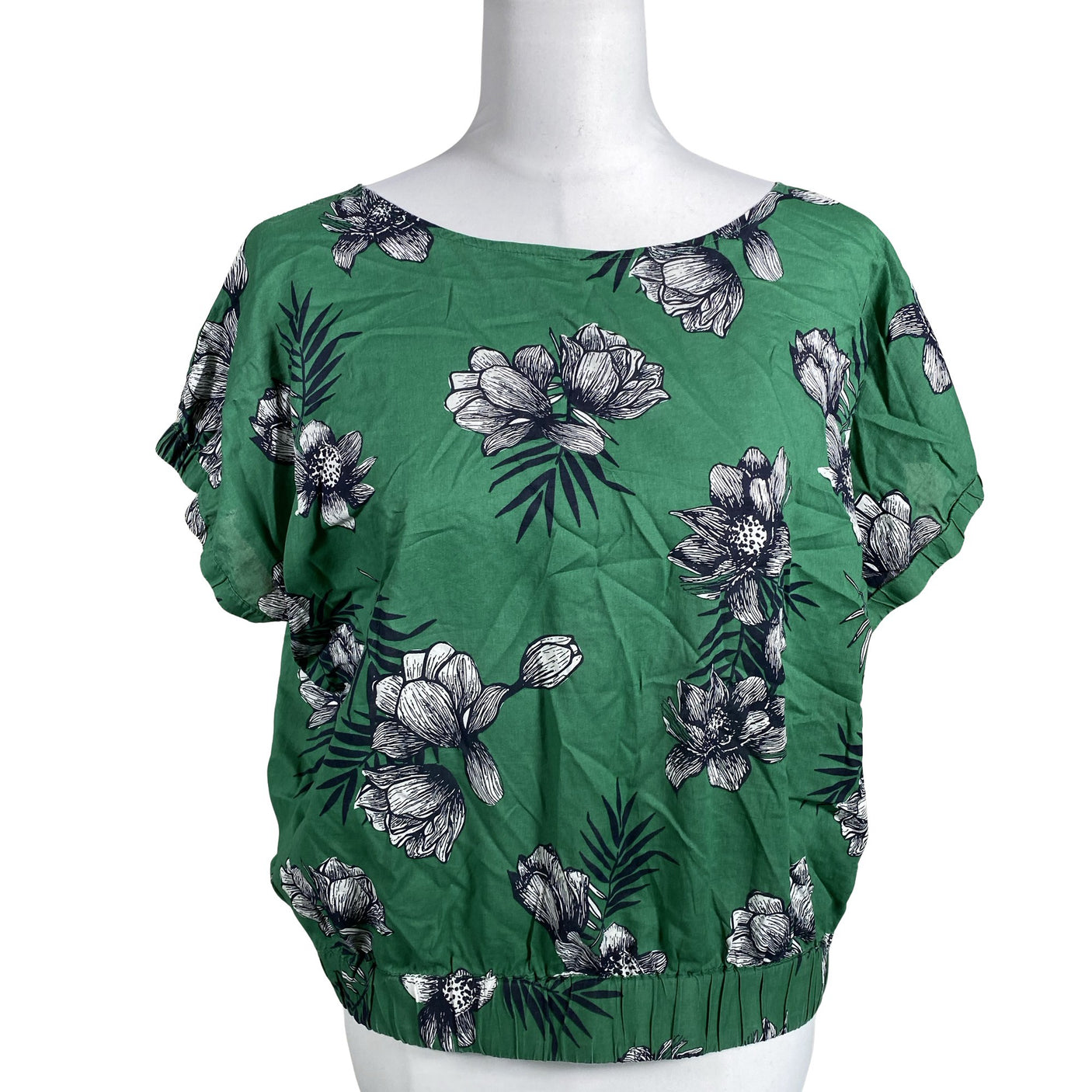 Unisex Marc O'Polo - Short-sleeved blouse, size 38 - Green (1)
