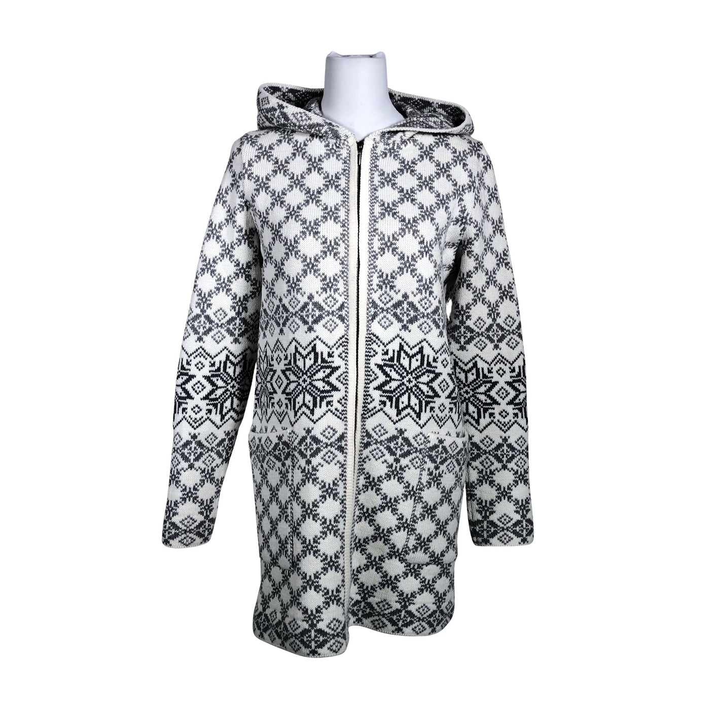 Unisex Natural Style - Cardigan, size 36 - White (1)