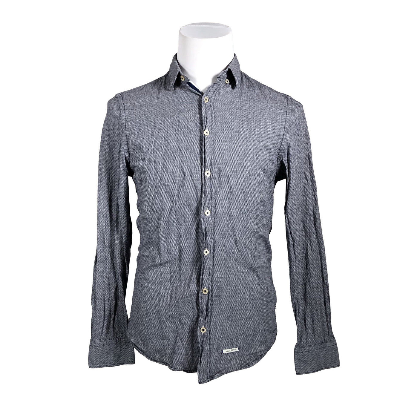 Unisex Marc O'Polo - Collared shirt, size M - Gray (1)