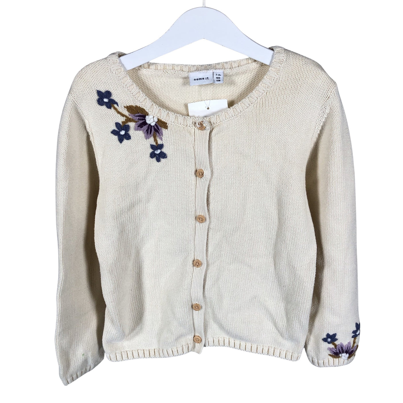 Unisex Name It - Cardigan, size 122 - 128 - Beige (1)