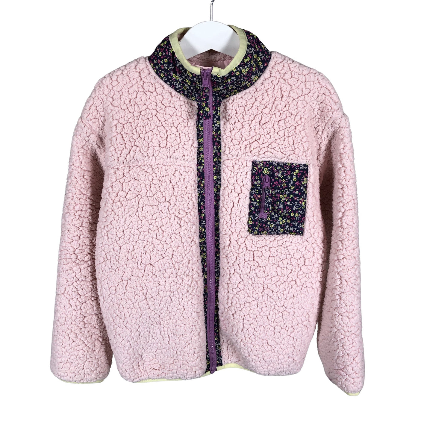 Unisex Bogi - Fleece jacket, size 122 - 128 - Light pink (1)