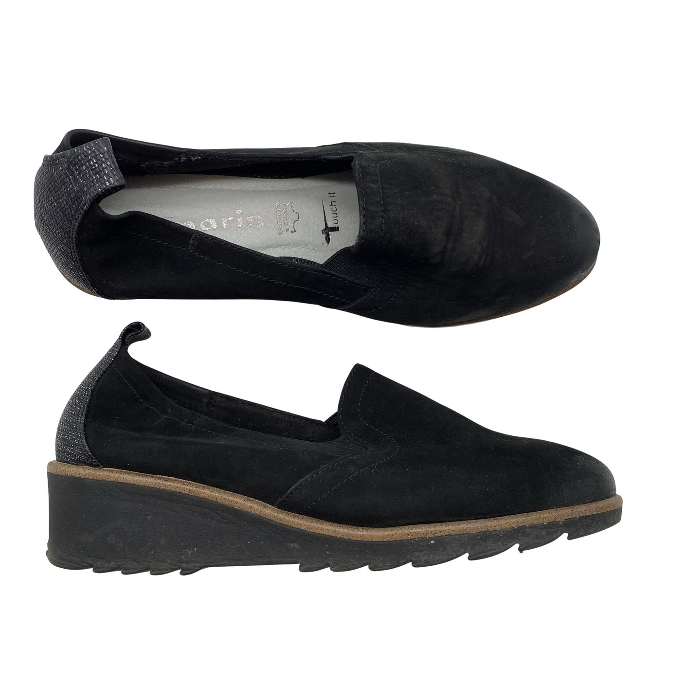 Unisex Tamaris - Wedge heel shoes, size 36 - Black (1)