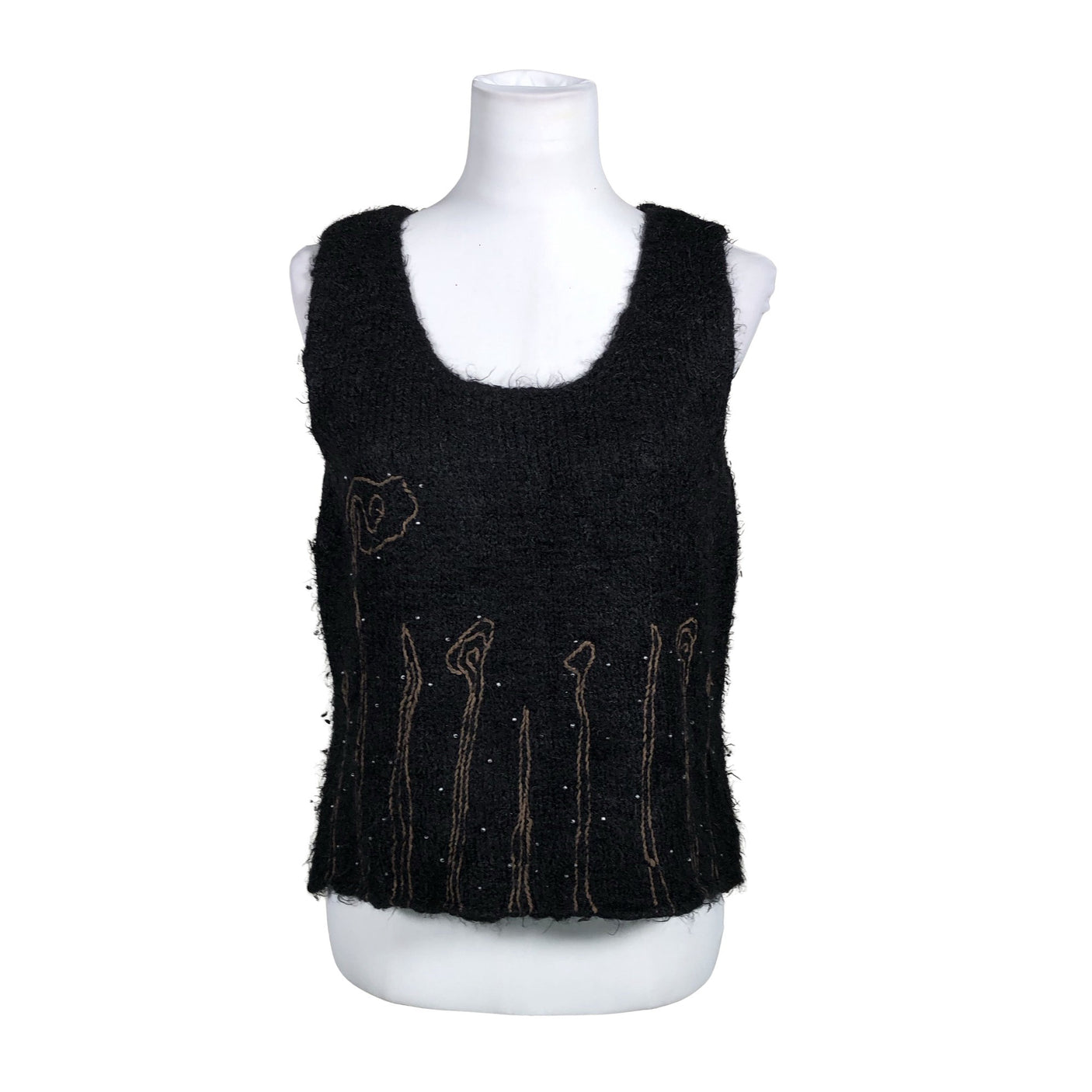 Unisex Noa Noa - Knit vest, size 40 - Black (1)