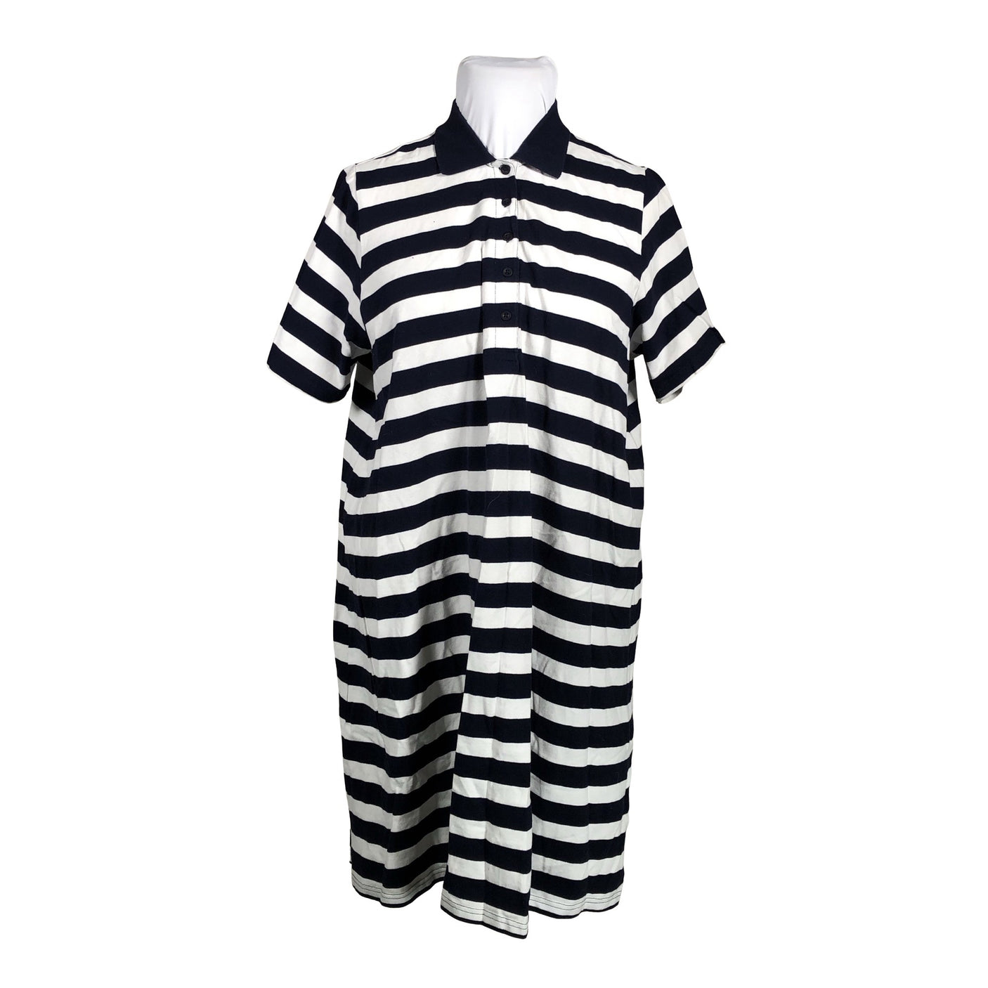 Unisex Zizzi - Pique dress, size 46 - Blue (1)