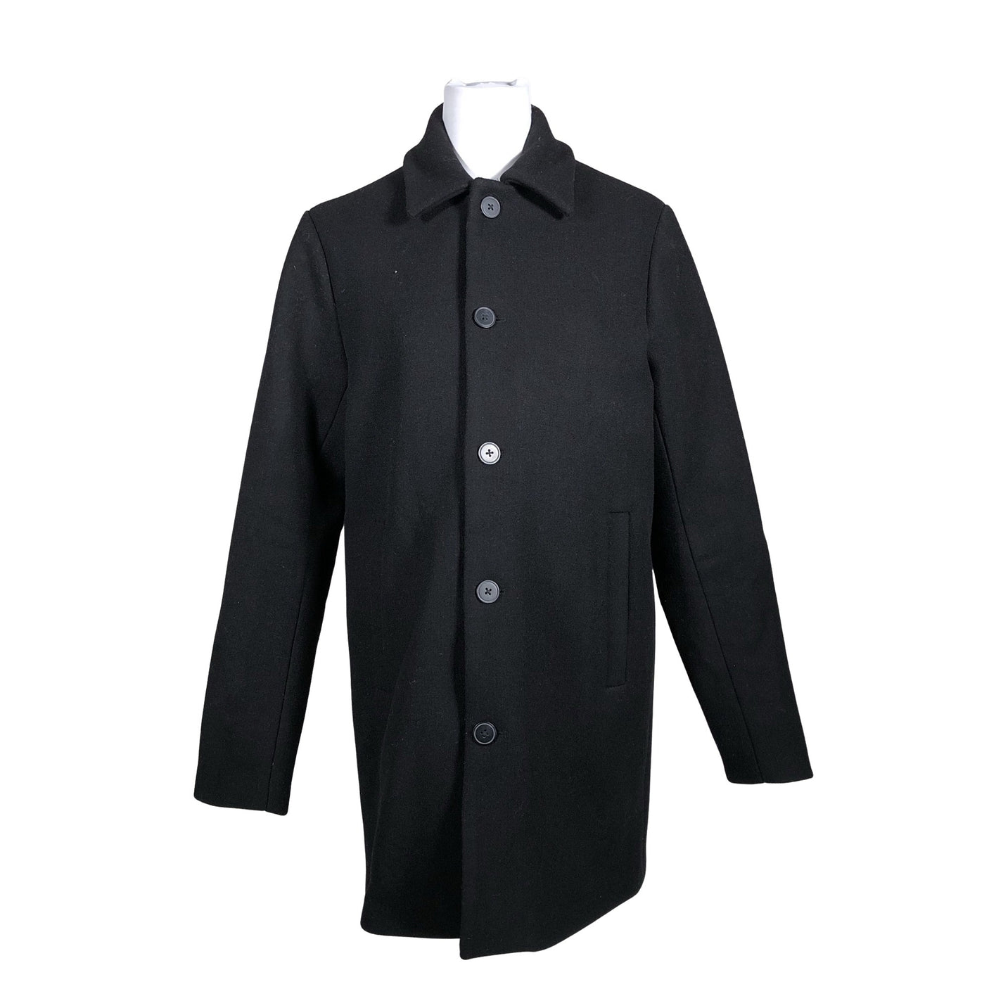 Unisex Makia - Wool coat, size M - Black (1)